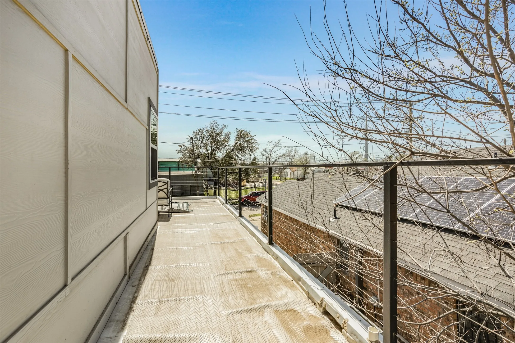 Upstairs patio