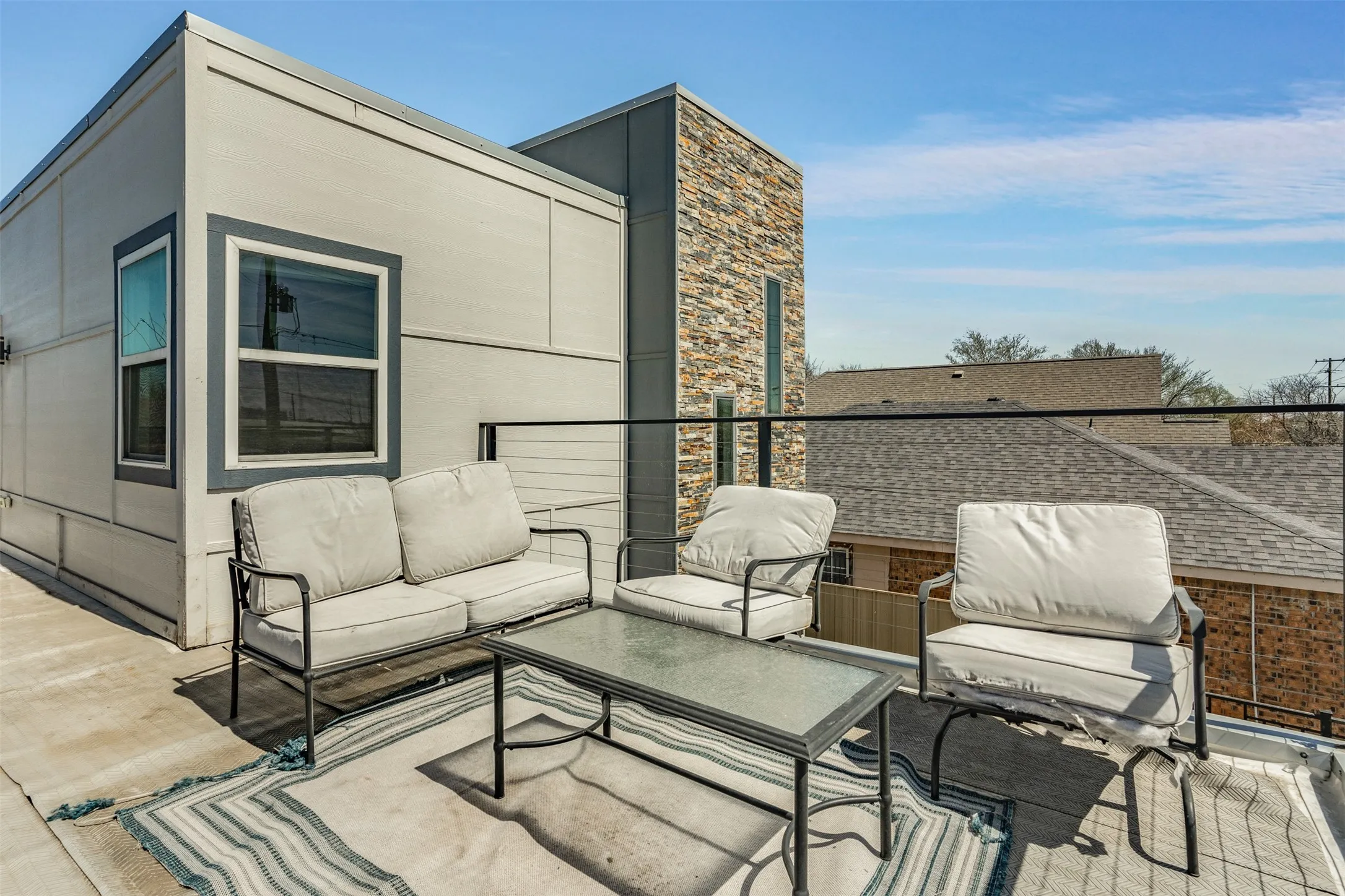 Upstairs patio
