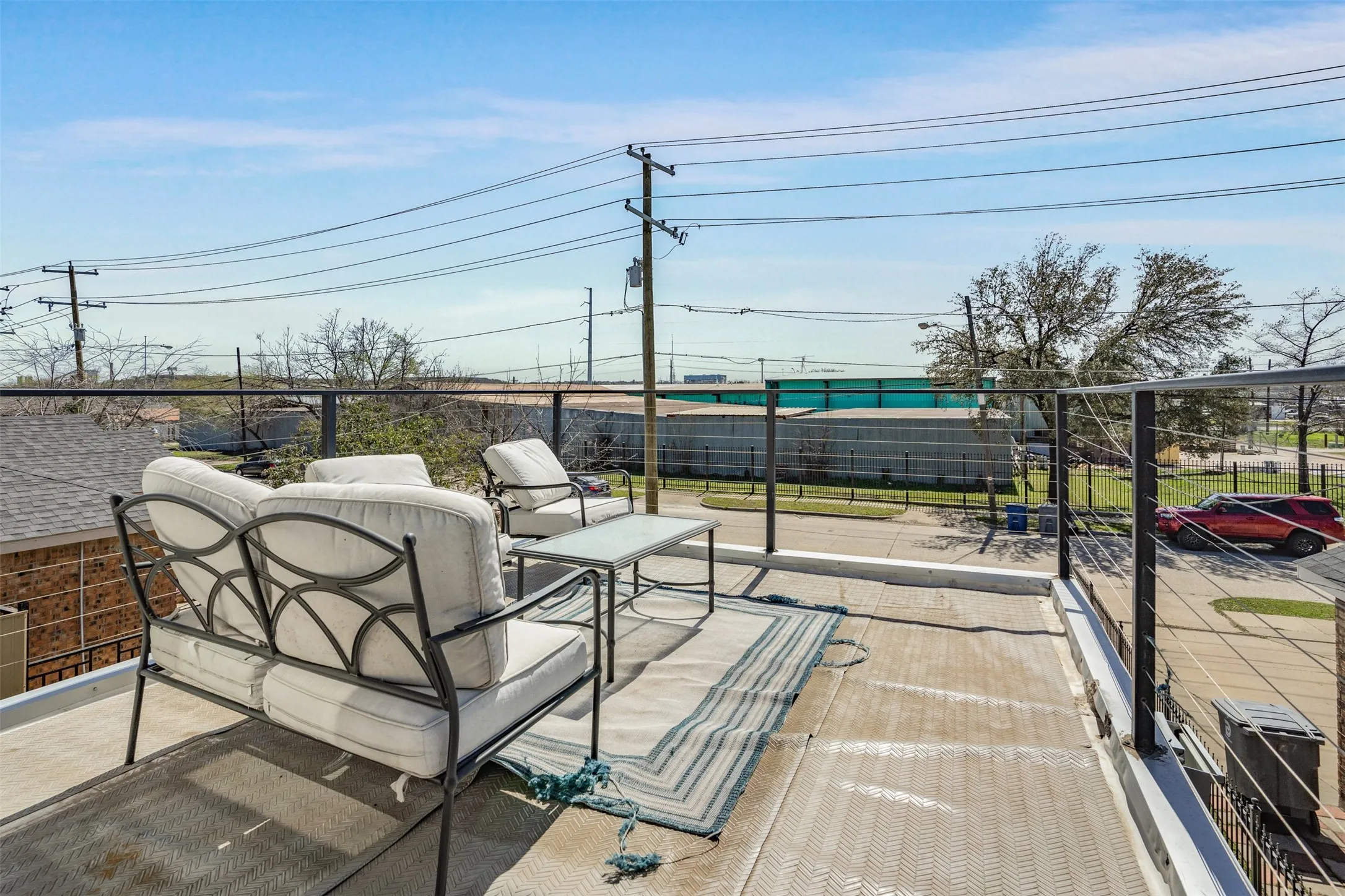 Upstairs patio