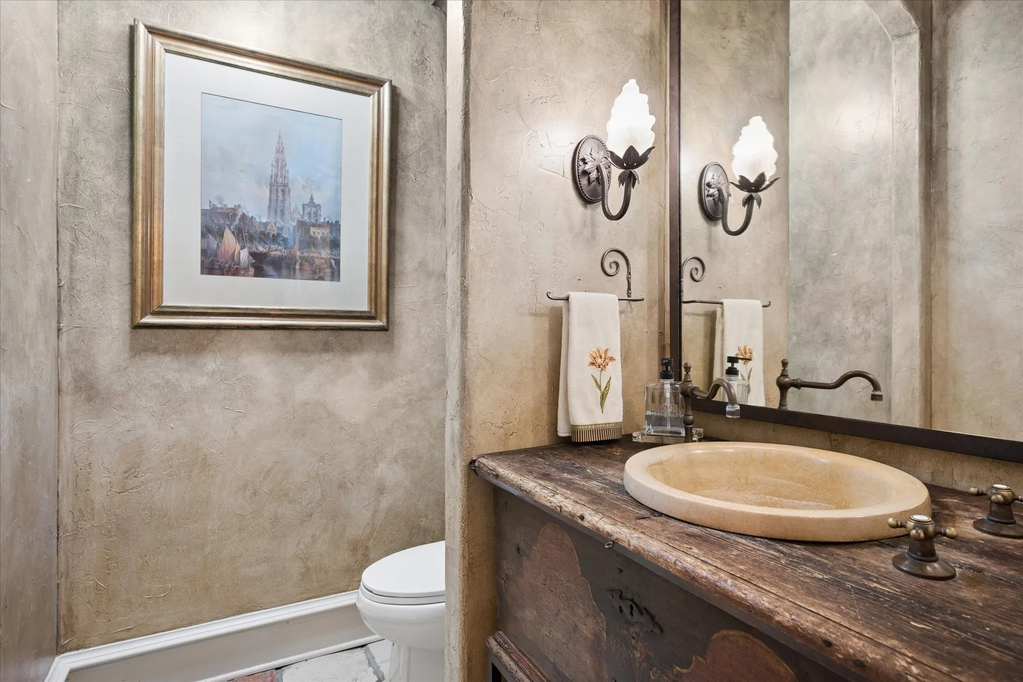 Half bath next to study