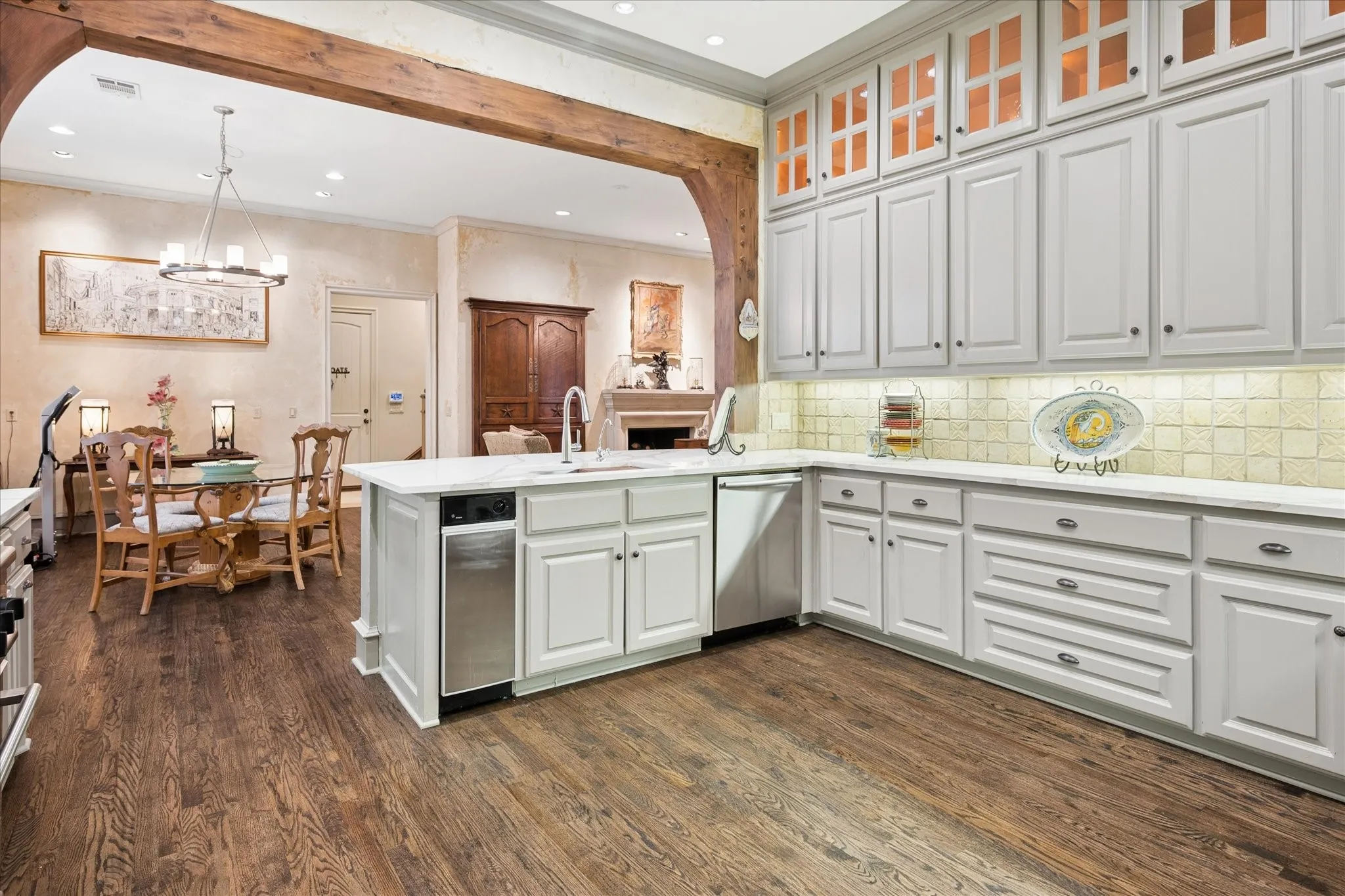 Lighted cabinets