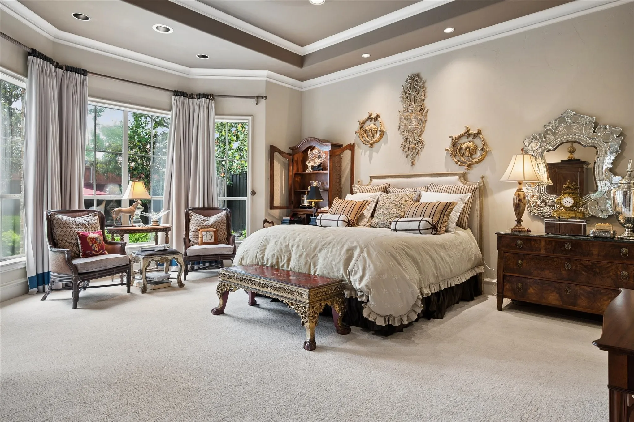 With fabulous views of the pool