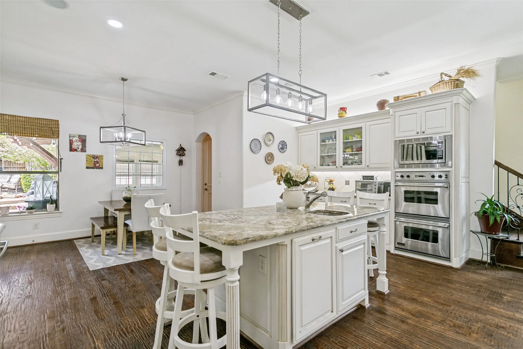 Island Kitchen with Seating and Additional Sink