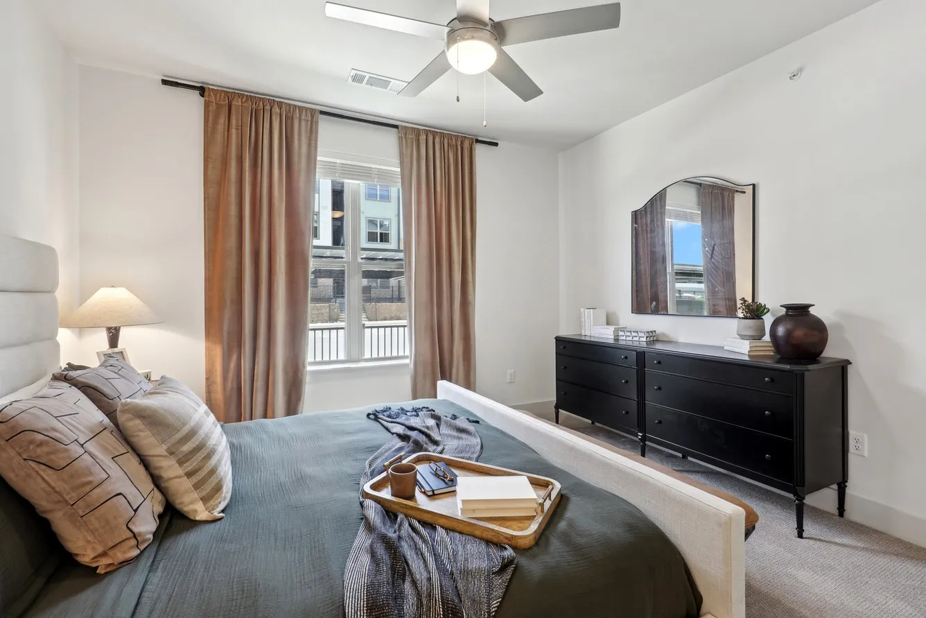 Stock image of the model apartment. Units are NOT furnished. Finishout is similar in all units.