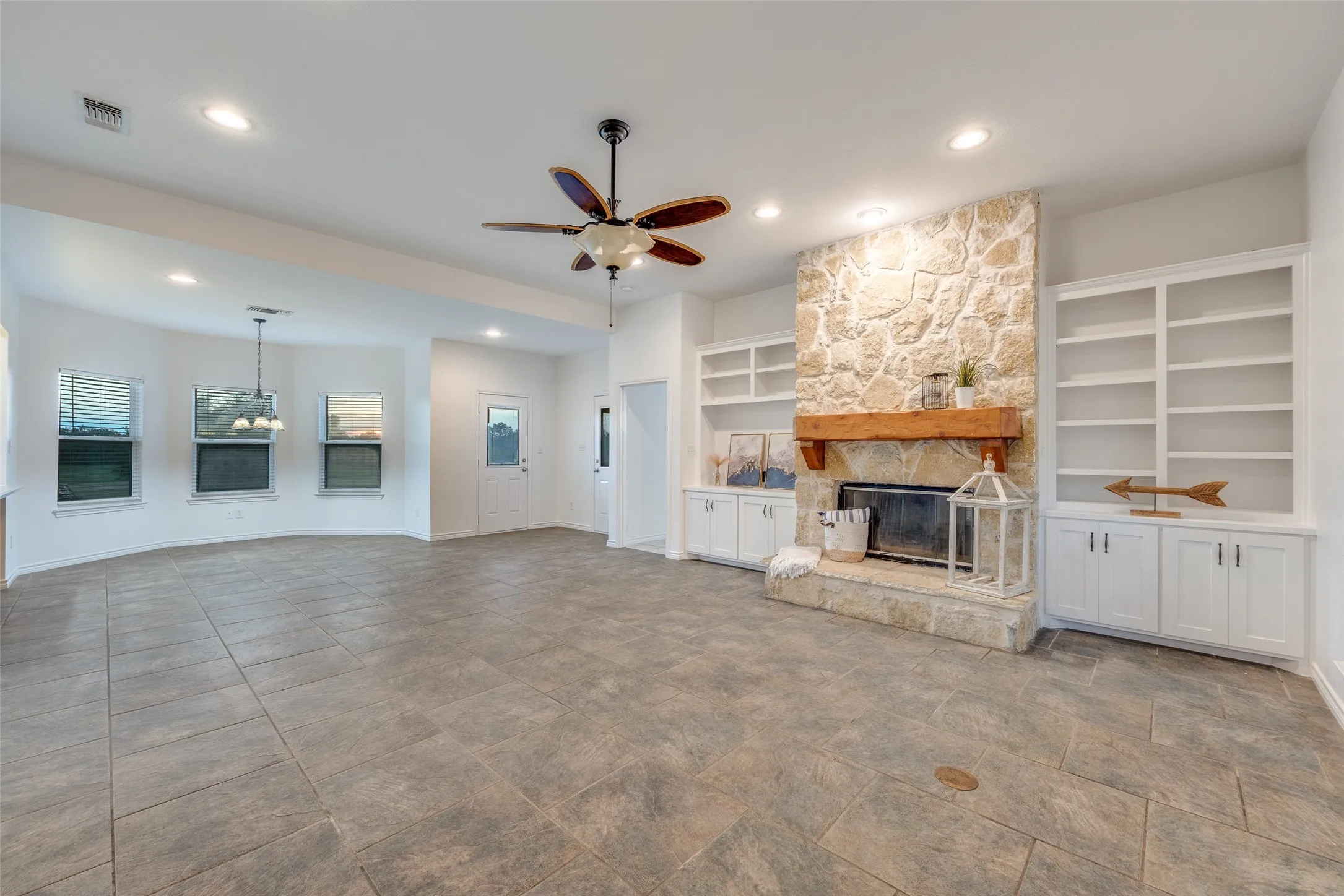 Attached dining room for an open layout.