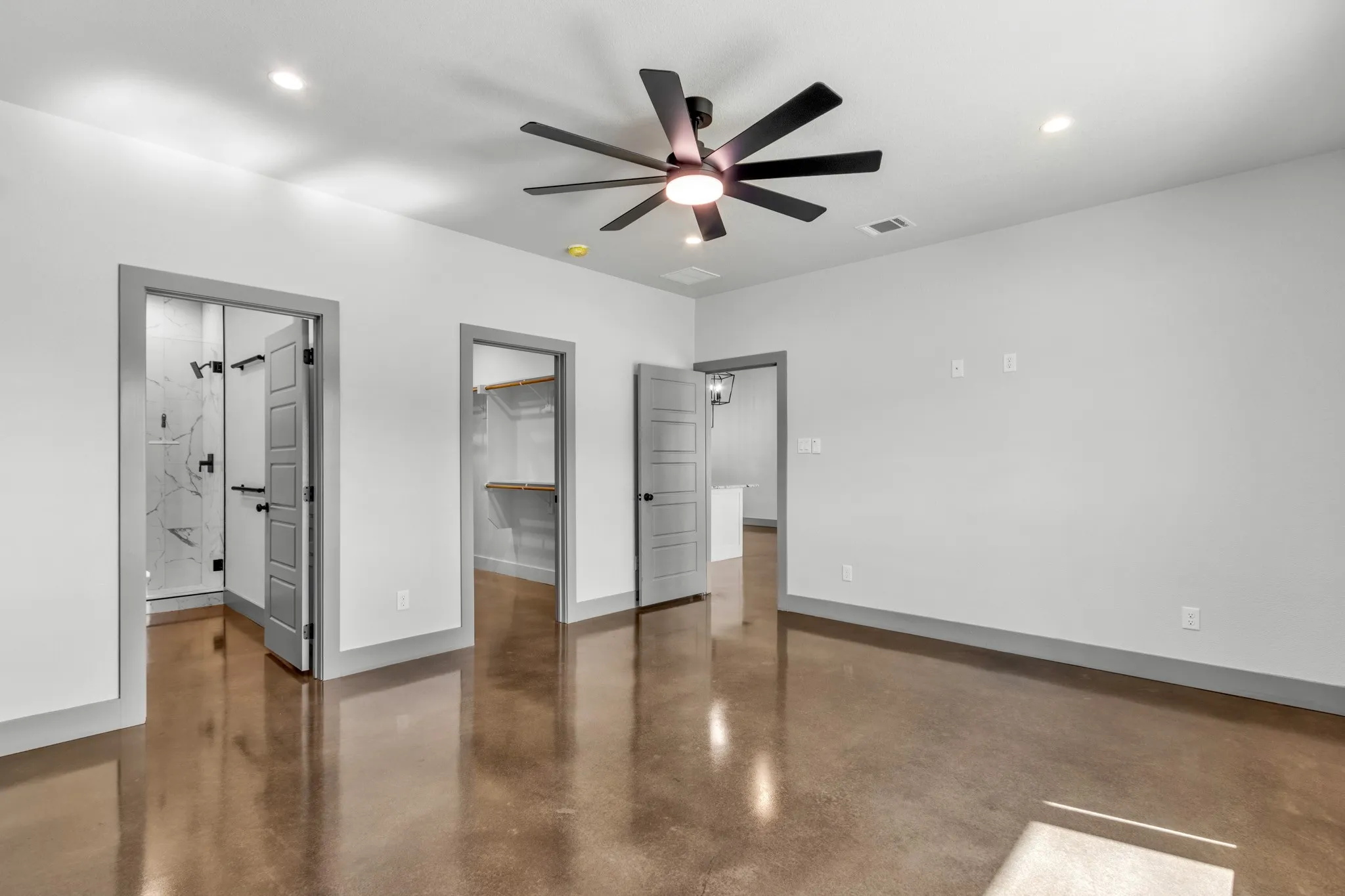 Primary Bedroom with ensuite bath and walk in closet