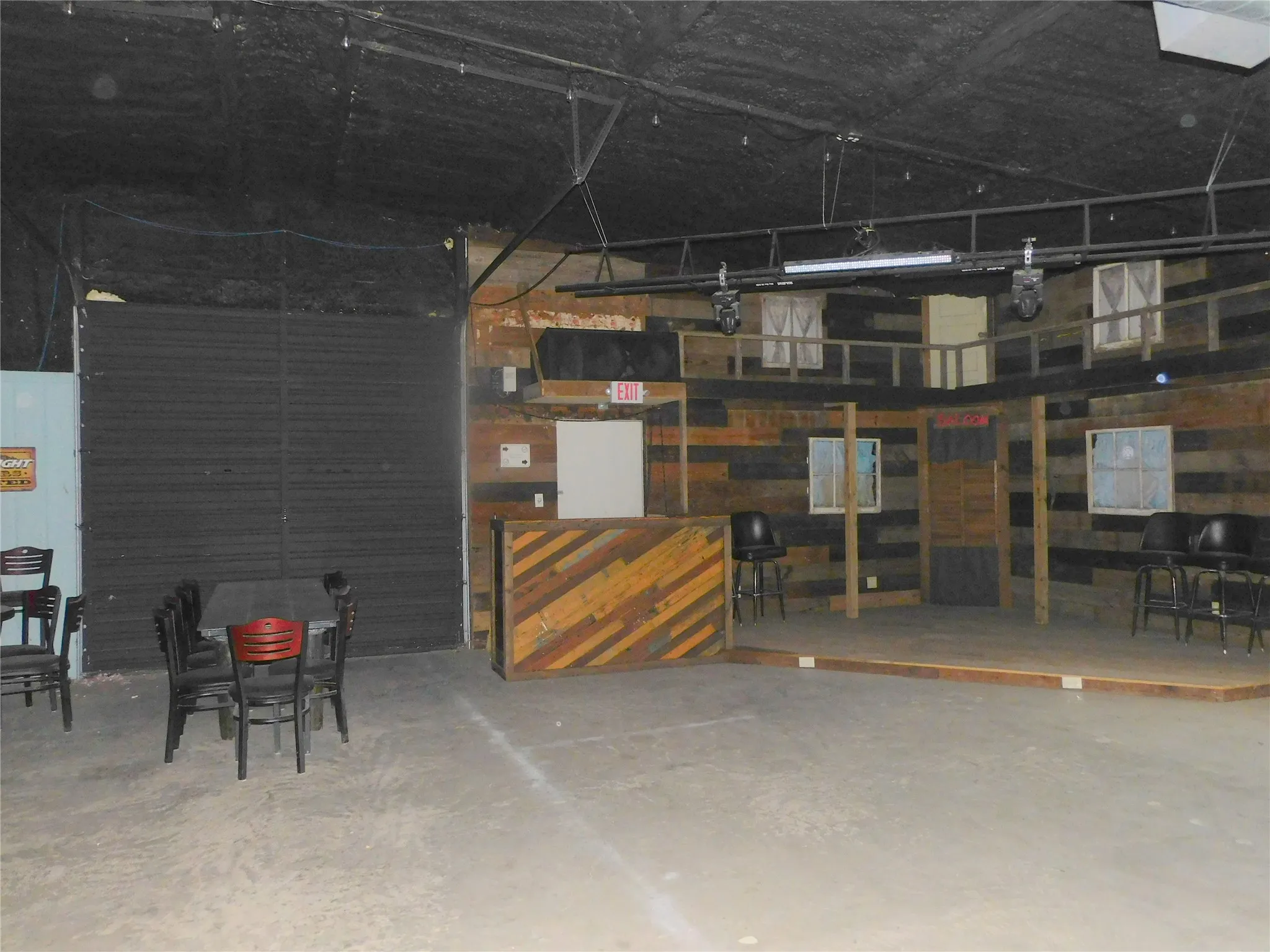 band stage and dj area