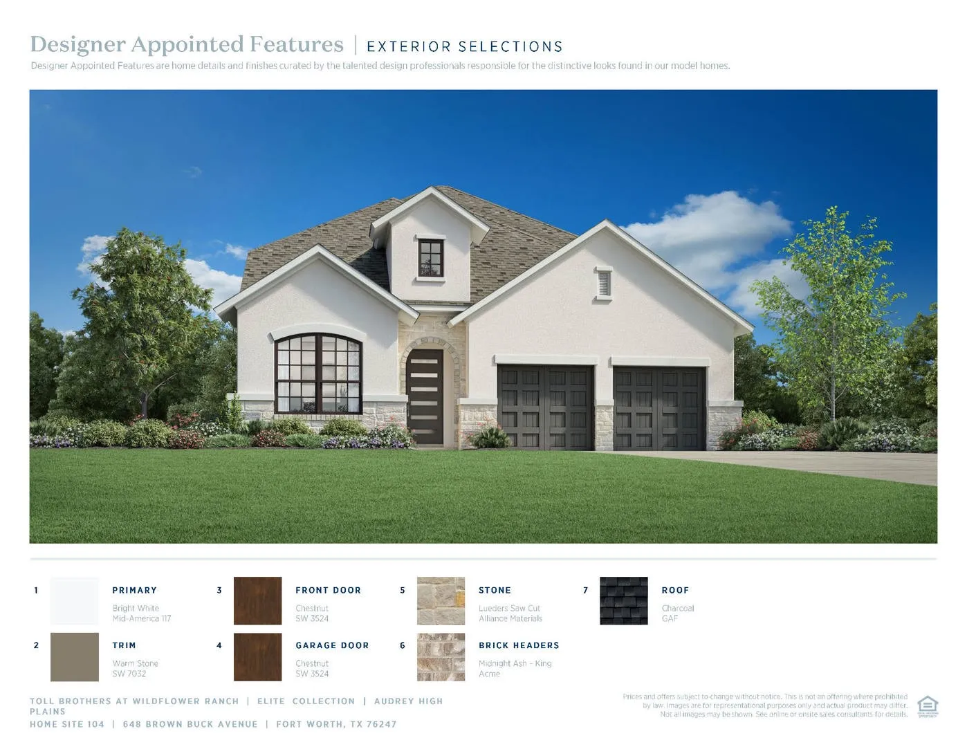 Audrey High Plains-Exterior Selections