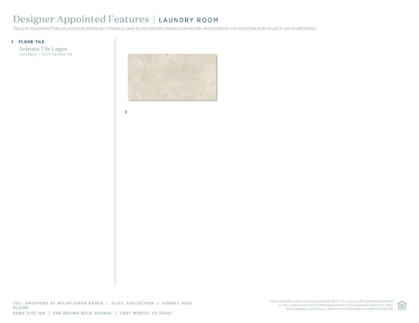 Audrey High Plains-Laundry Room Selections