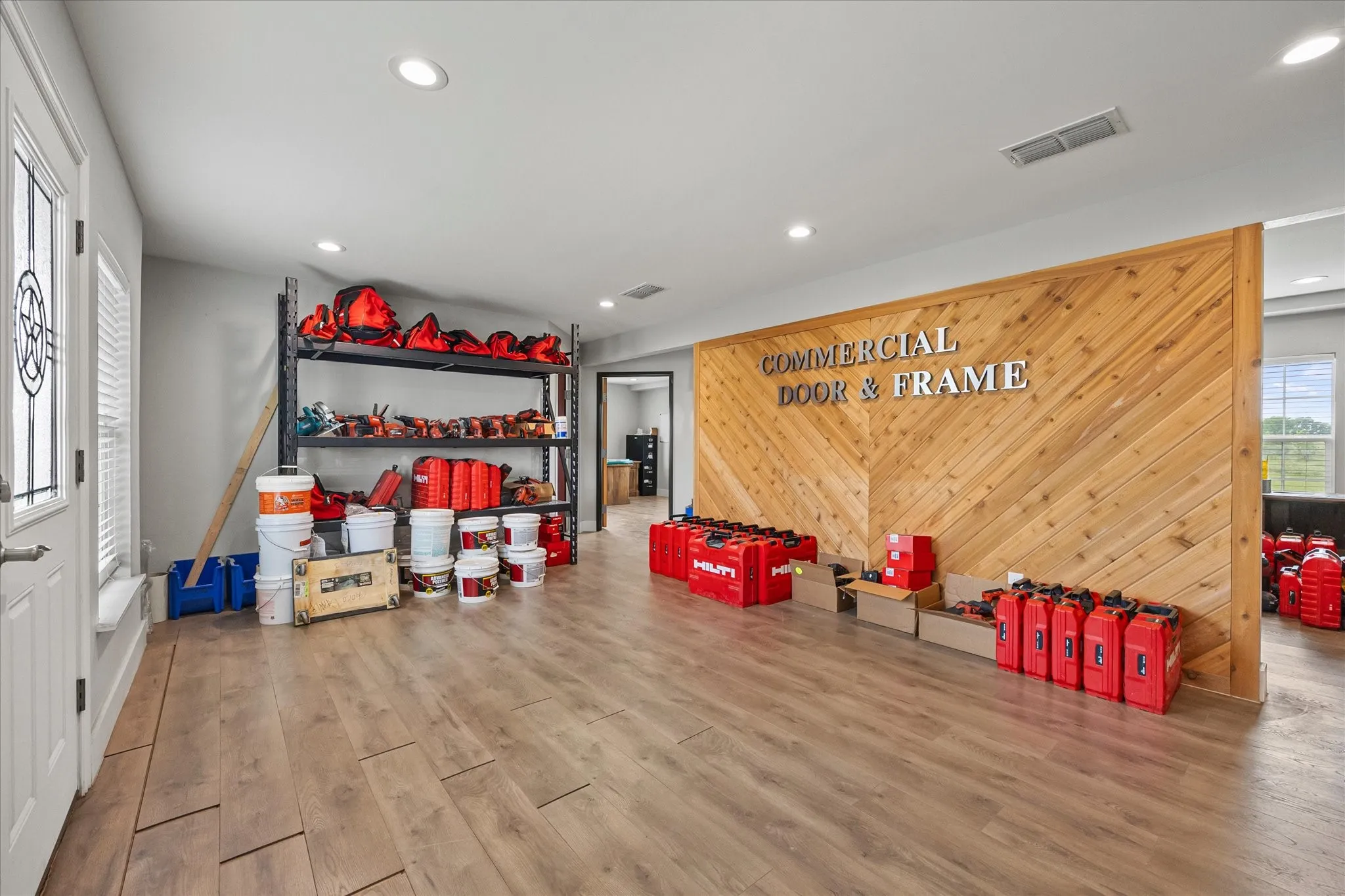 Reception area of office