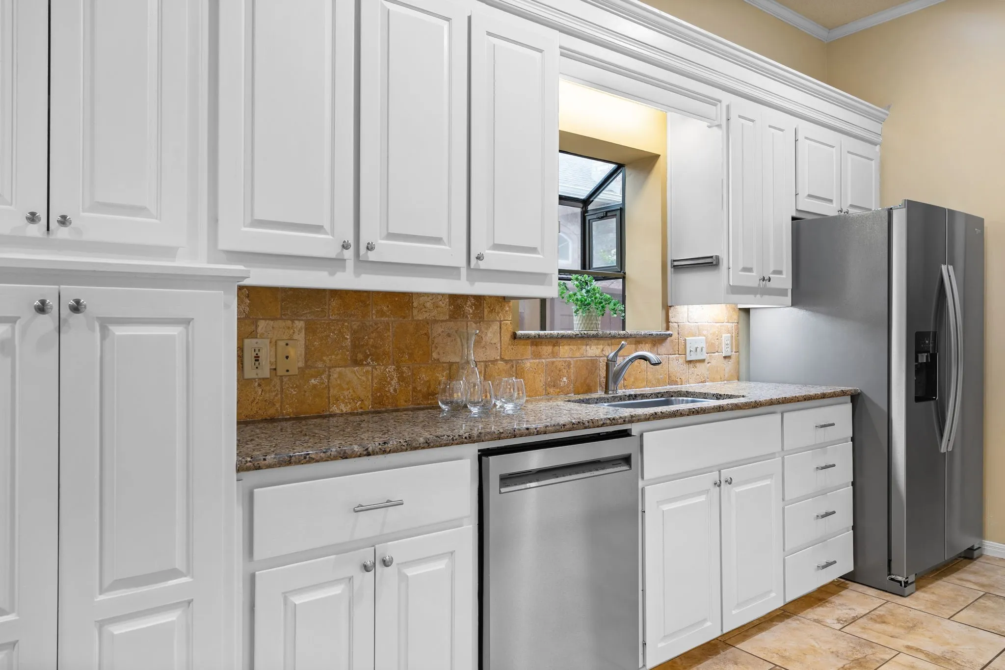 Galley Style Kitchen with lots of storage