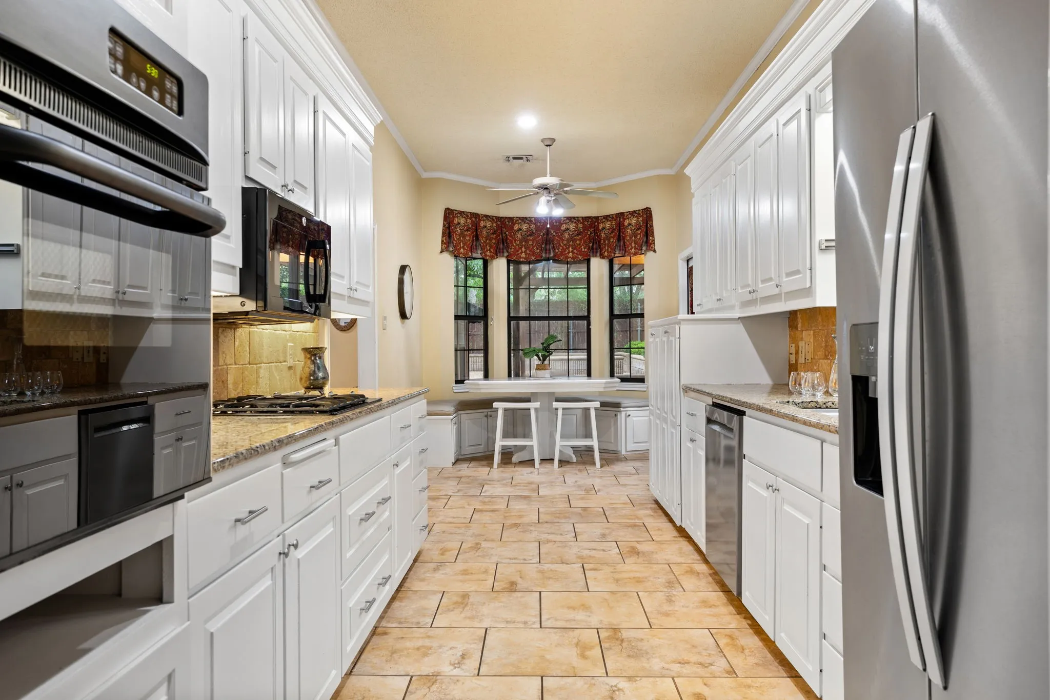 Galley Style Kitchen with lots of storage