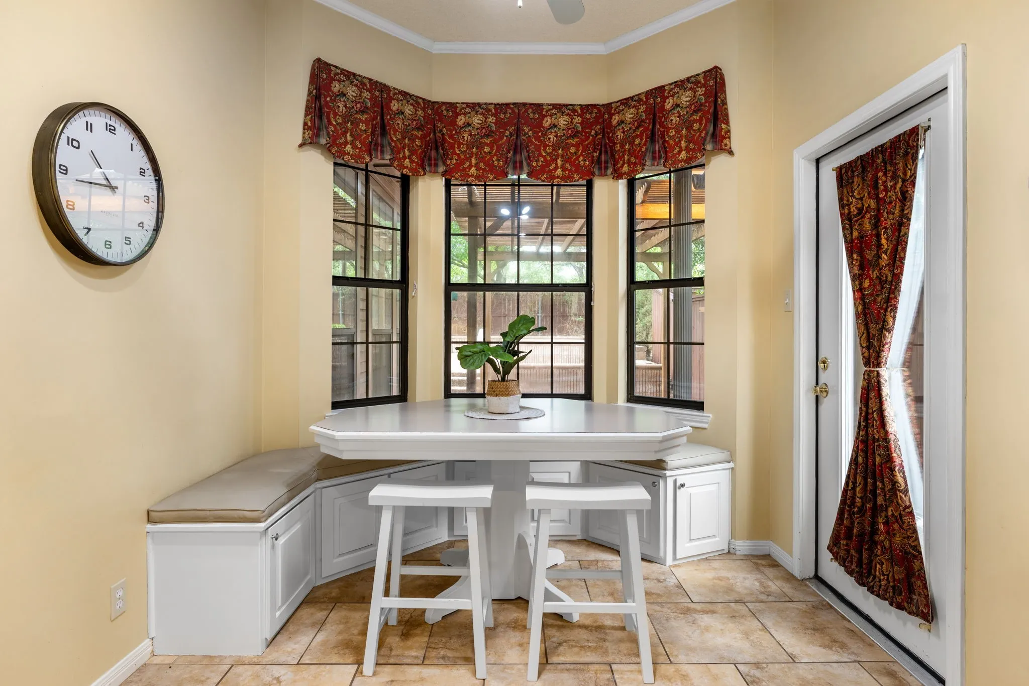 Built-in Banquette with storage underneath