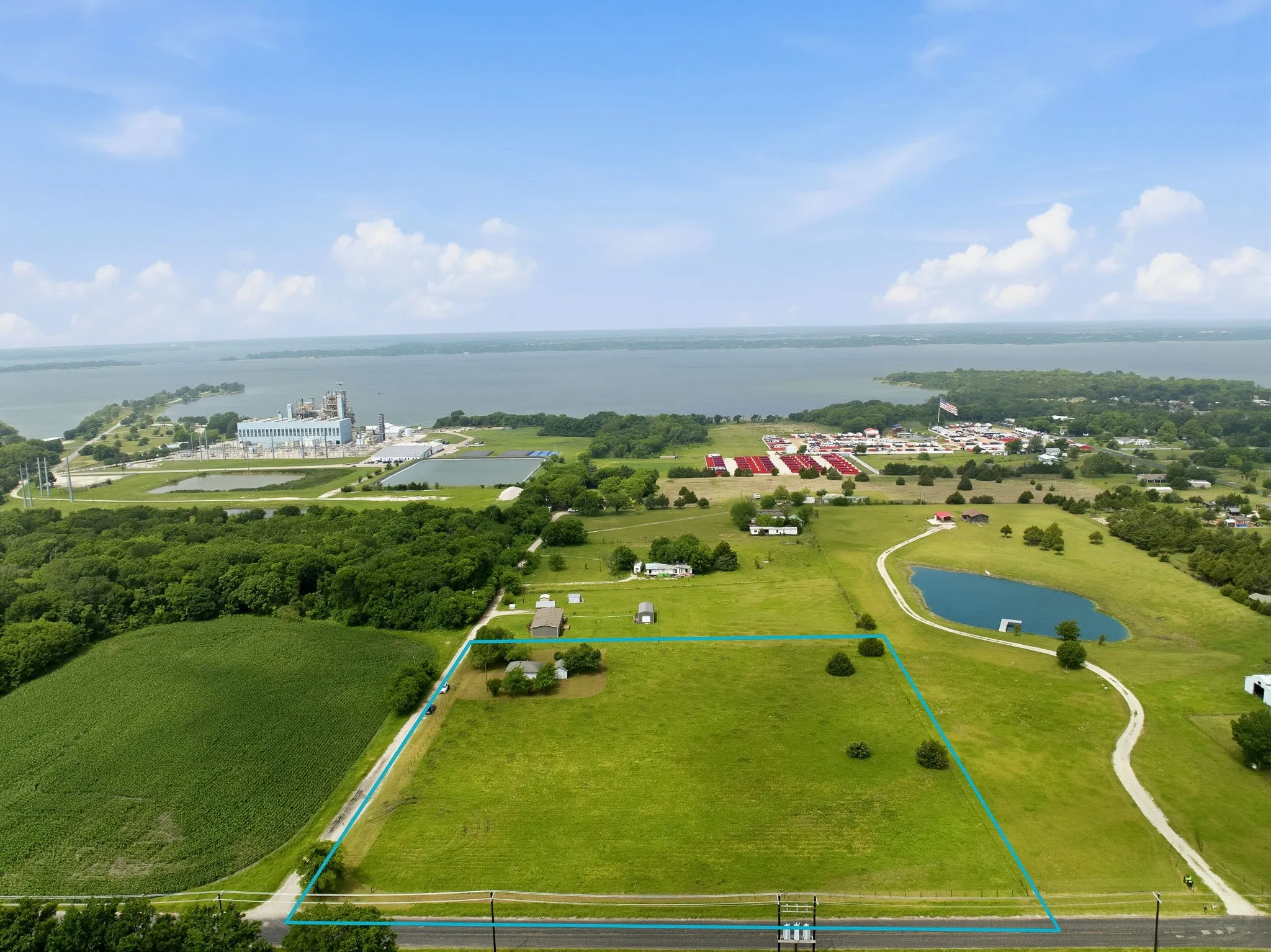 areial view of the approximate boundary lines