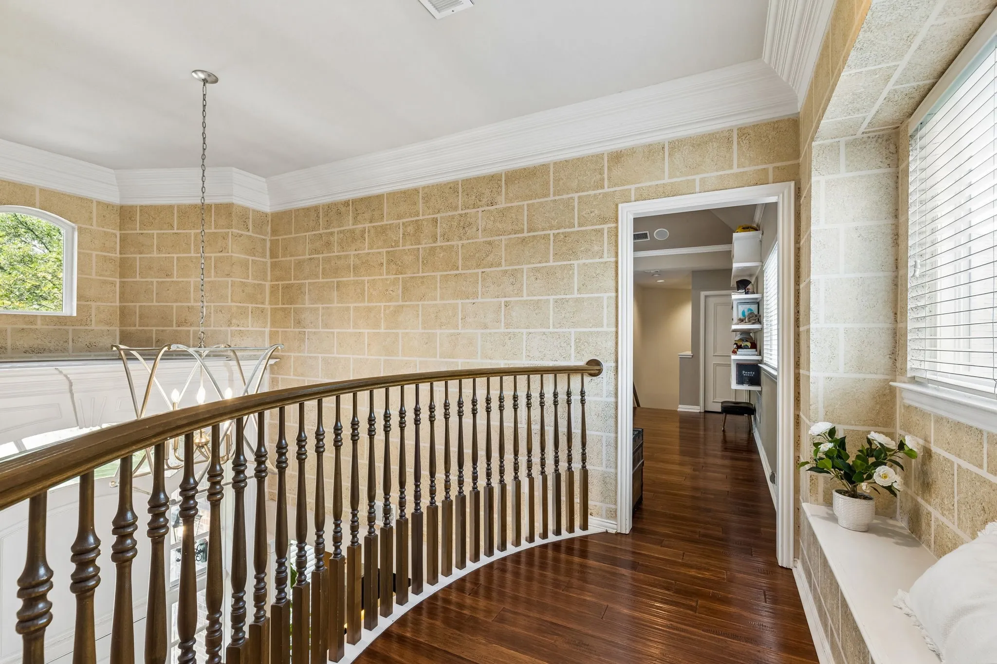 The second-floor bedrooms are separated for privacy.  Amazing floor plan!