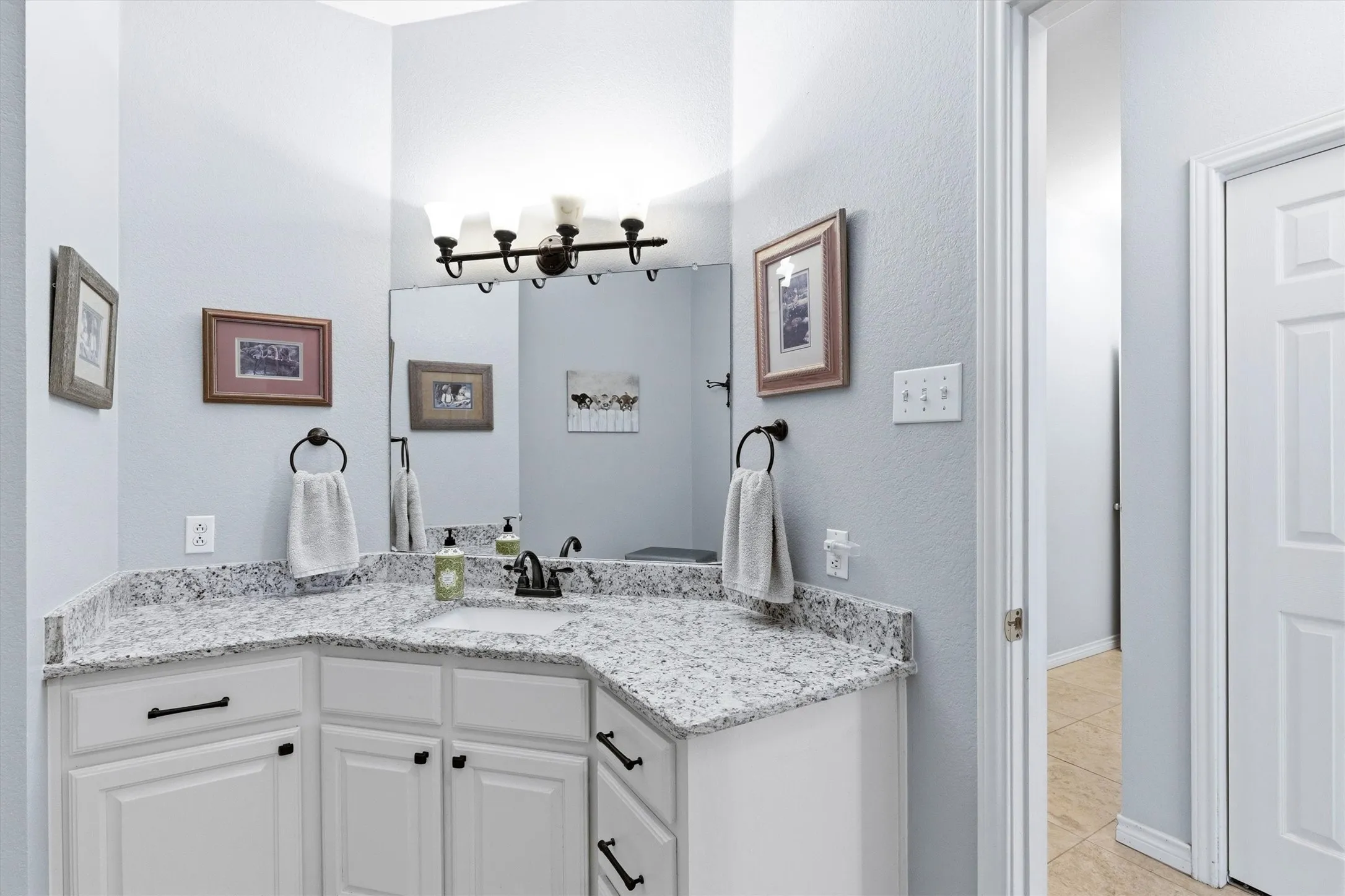 Guest bathroom- new counter tops-sink-faucets