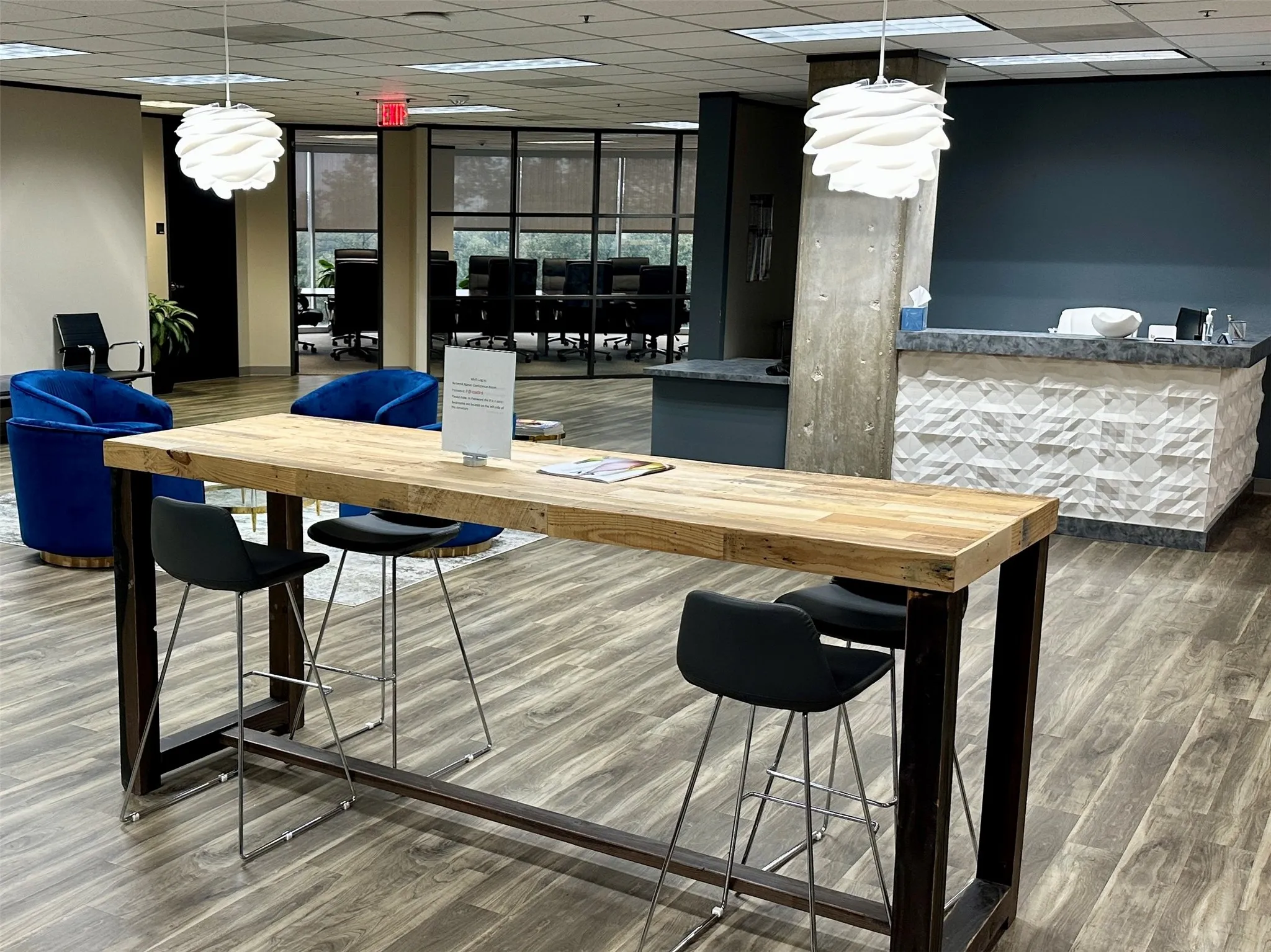 Executive offices reception area
