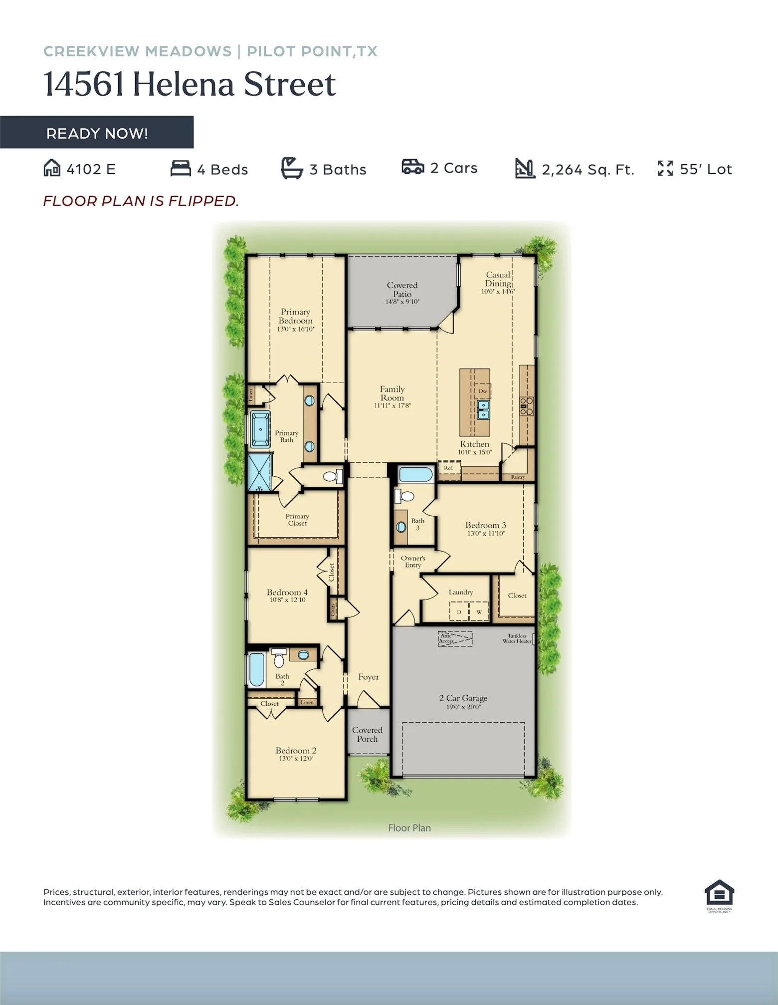 Offering the perfect combination of space and style in a single story home, our 4102E plan is your dream home come to life!