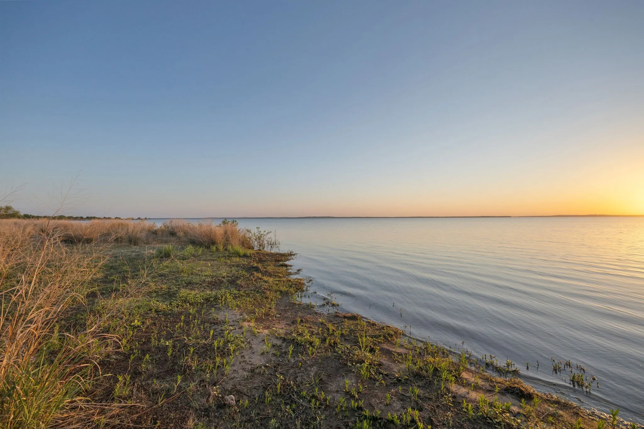 Waterfront property featuring natural shoreline and expansive water frontage