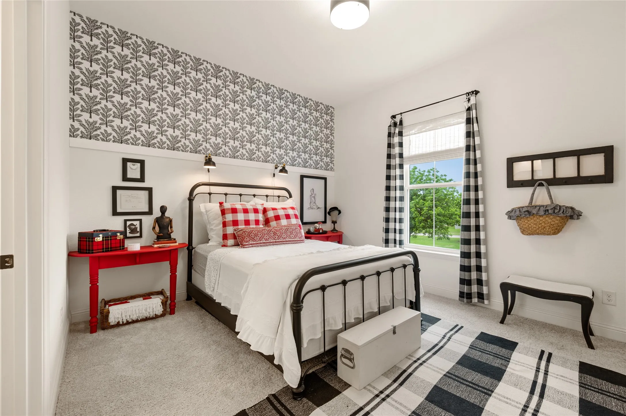 Large bedroom on second level with ensuite bath and walk in closet.