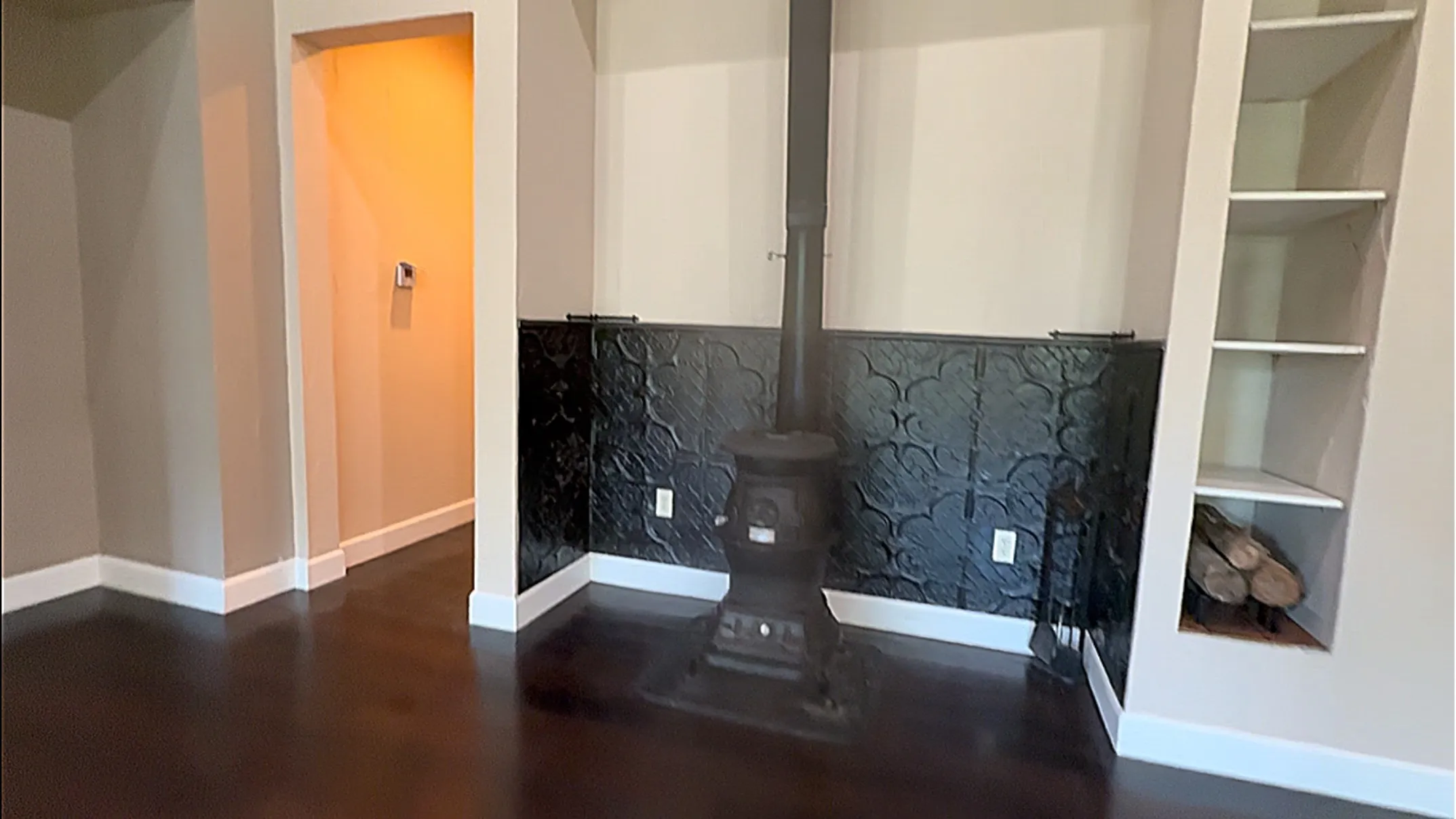 wood burning stove