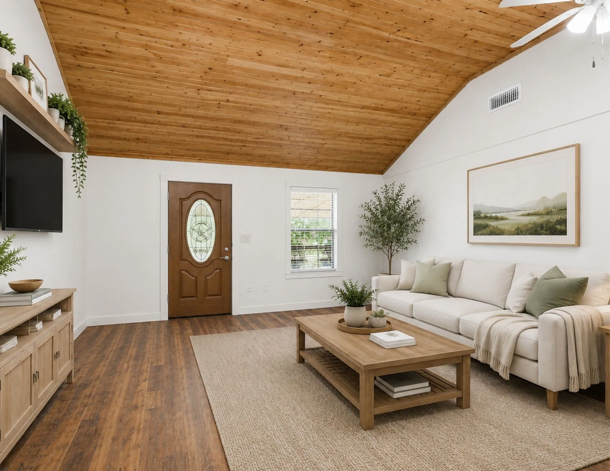 virtually staged and painted walls