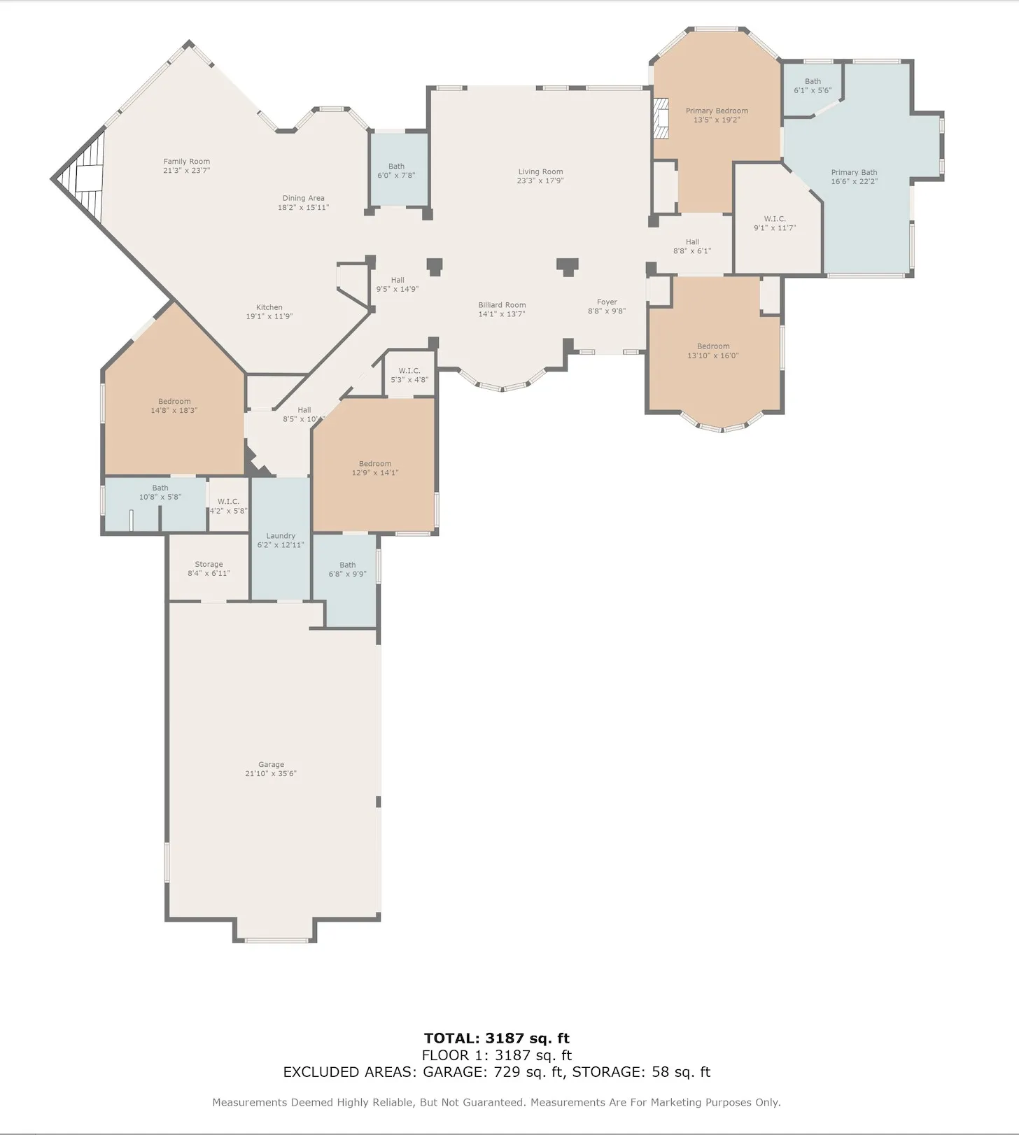 Floor plan to accompany your tour.