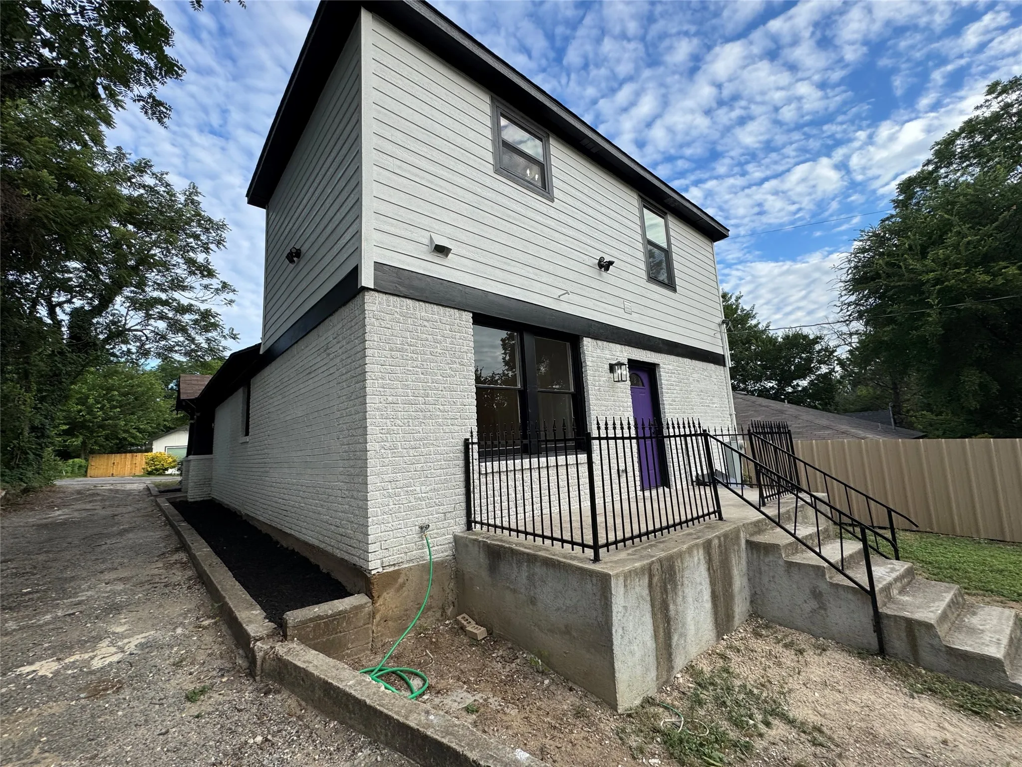 View of front of home with brick siding