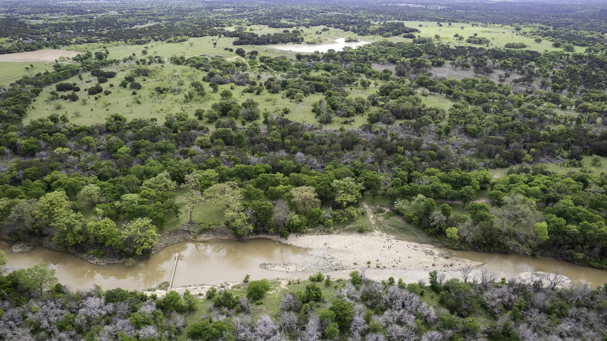 Keechi Creek running through the property