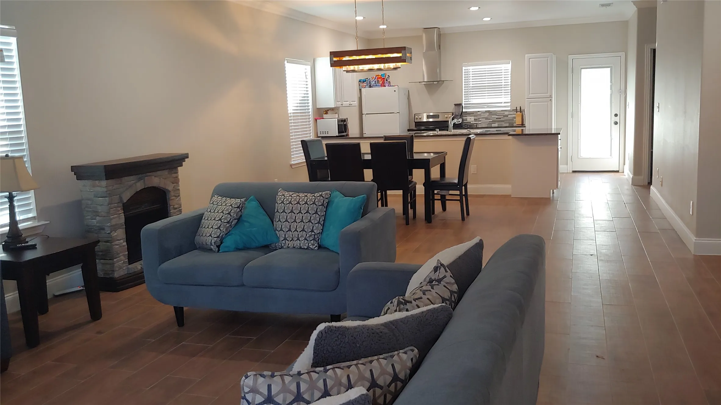 Here is a peek at what your new home could look like. Notice the open-concept living space.