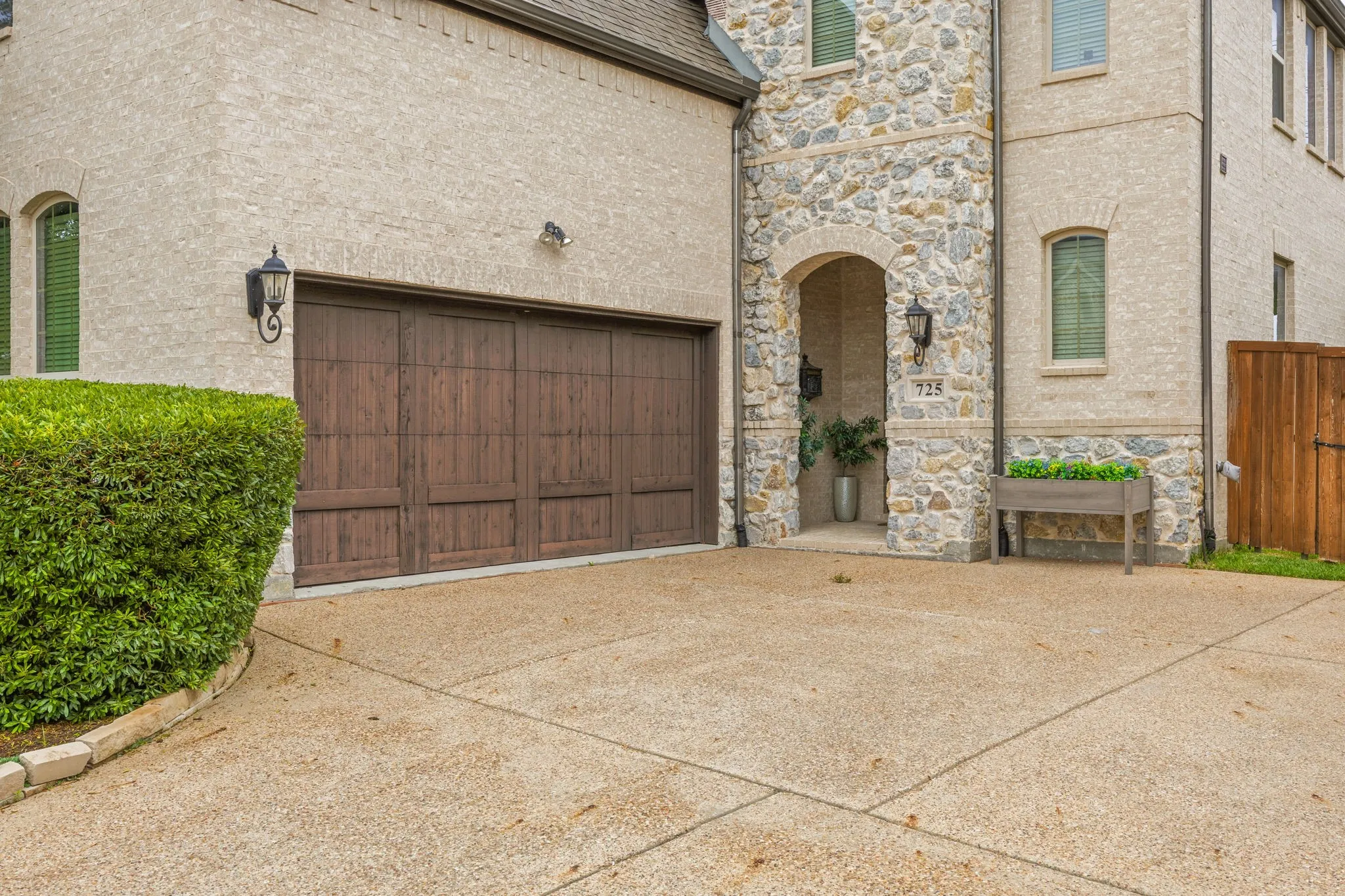Front Entry J-Swing Garage for 2 Vehicles