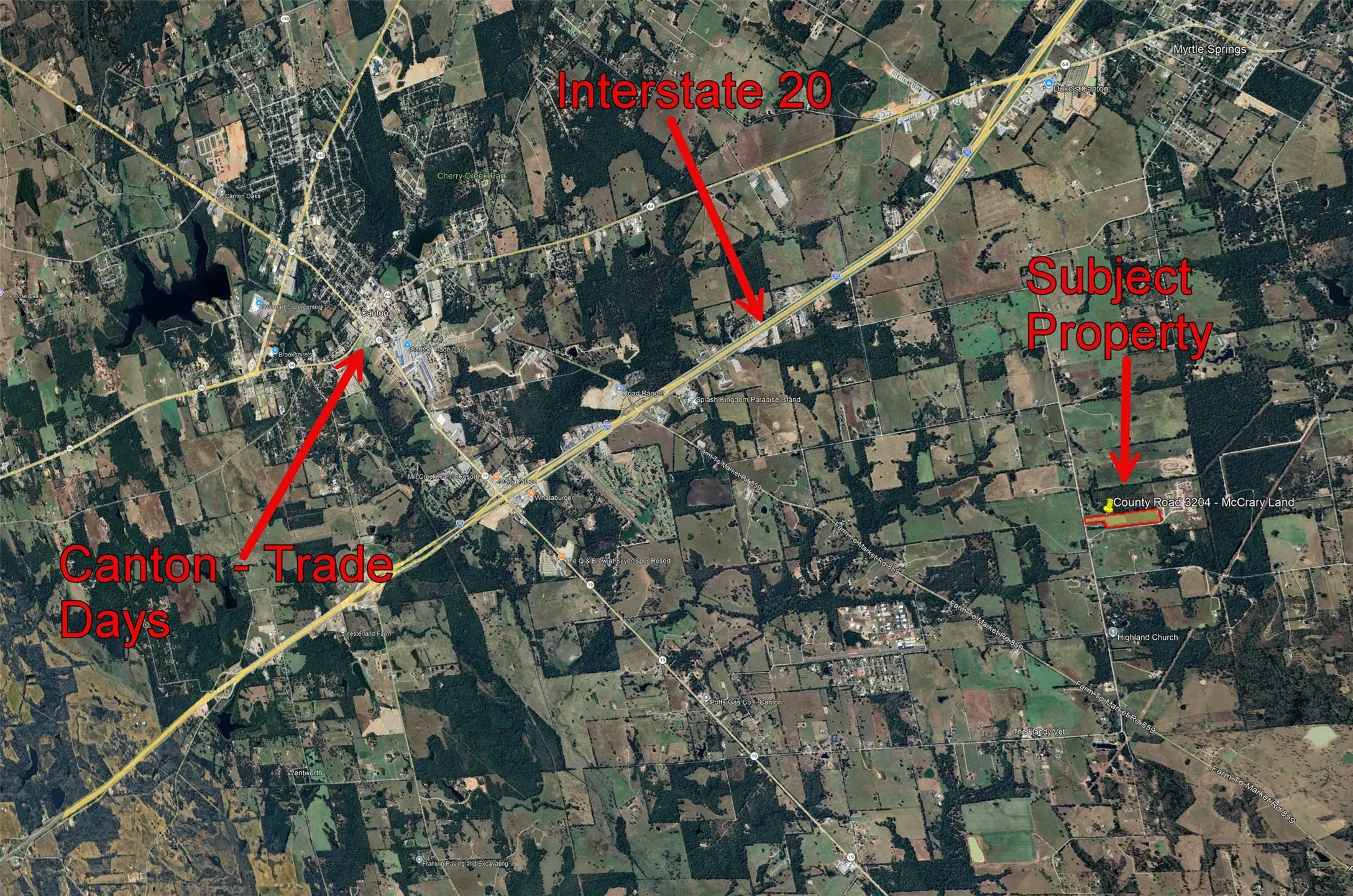 map with labels