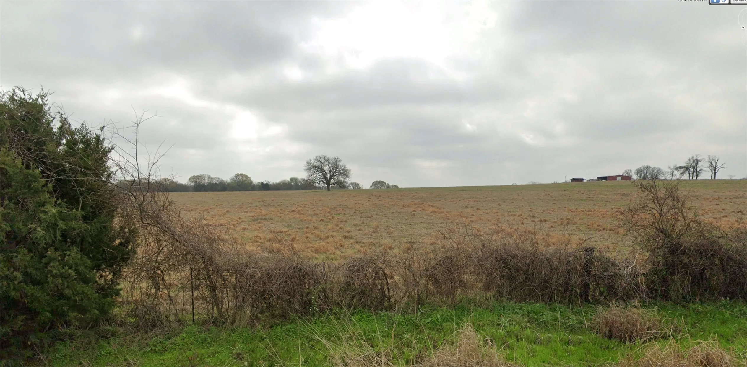 land directly across from the subject property

