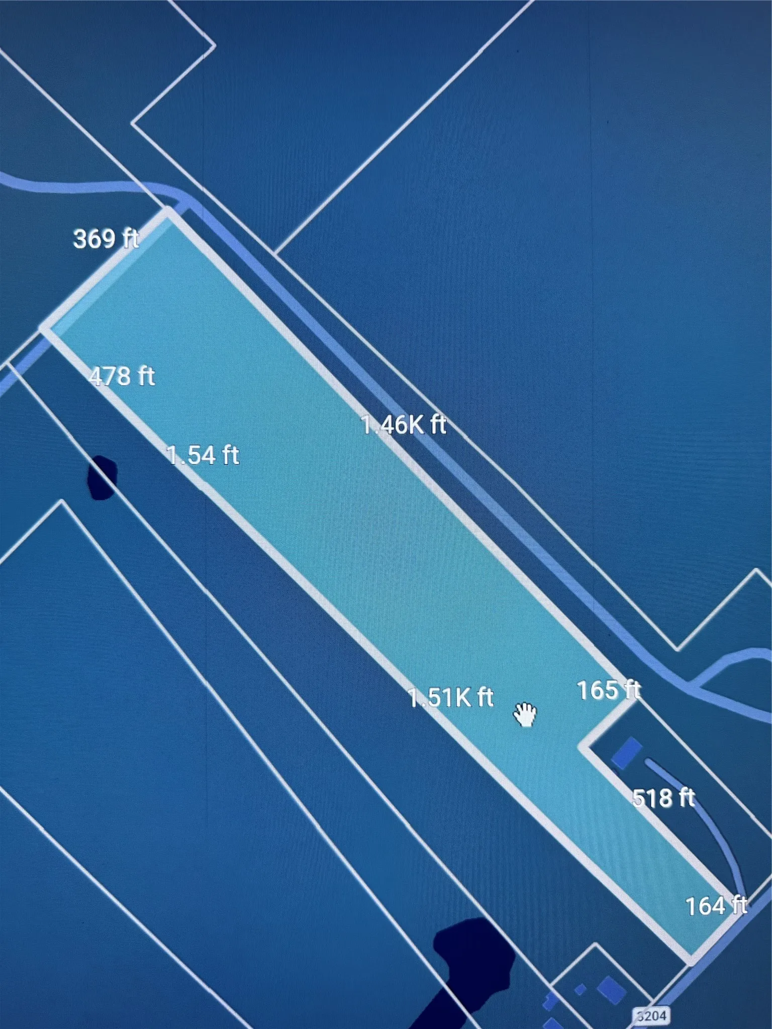 land with measurements
