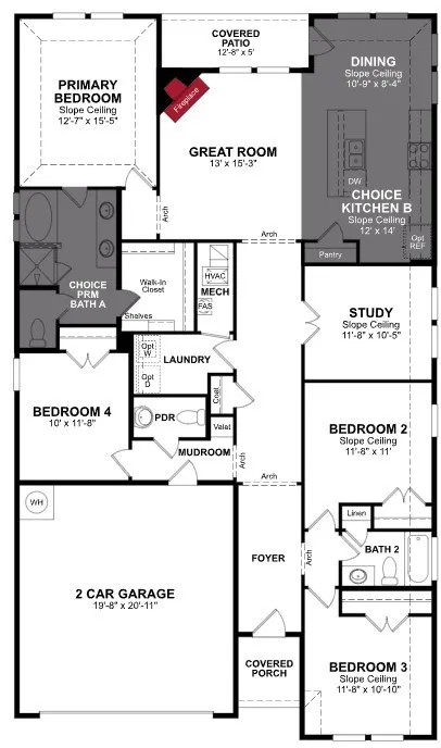Beazer Homes Goodland Magnolia Floorplan.
