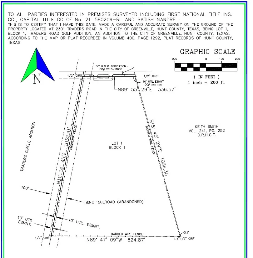 Survey map / technical document