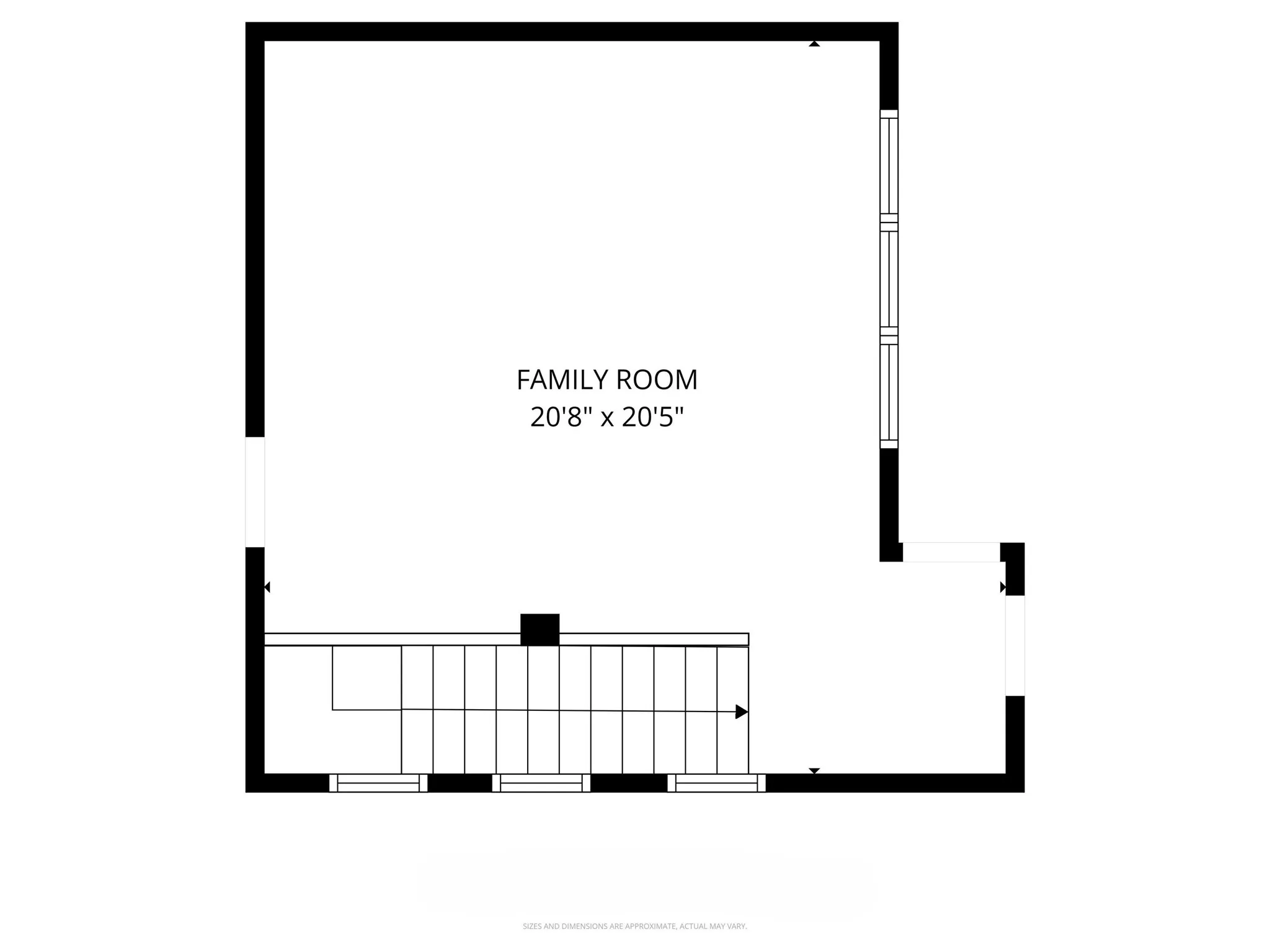 View of room layout