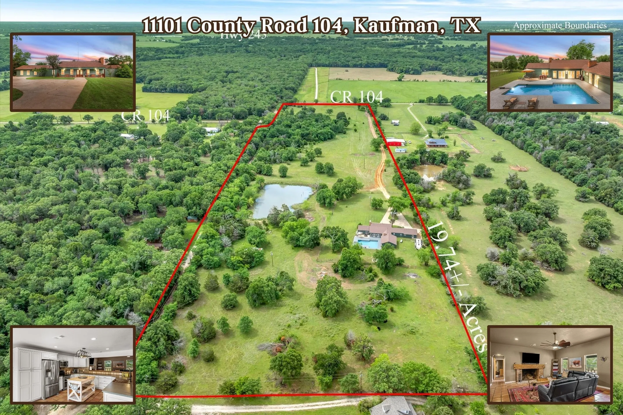 Single Family Residence For Sale in Kaufman County , 11101 County Road 104, Kaufman, Texas 75142, 4 Bedroom, 3 Bathroom, Garage spaces, 4,080 Sqft, built in 1994, Preowned, mls#21256368, Real Estate Agent in Kaufman, Homes For Sale in Kaufman county, Homes For Sale in Kaufman, Realtor in Kaufman Texas, Real Estate Brokerage Independent Realty Texas, Luminita Cordes Realtor