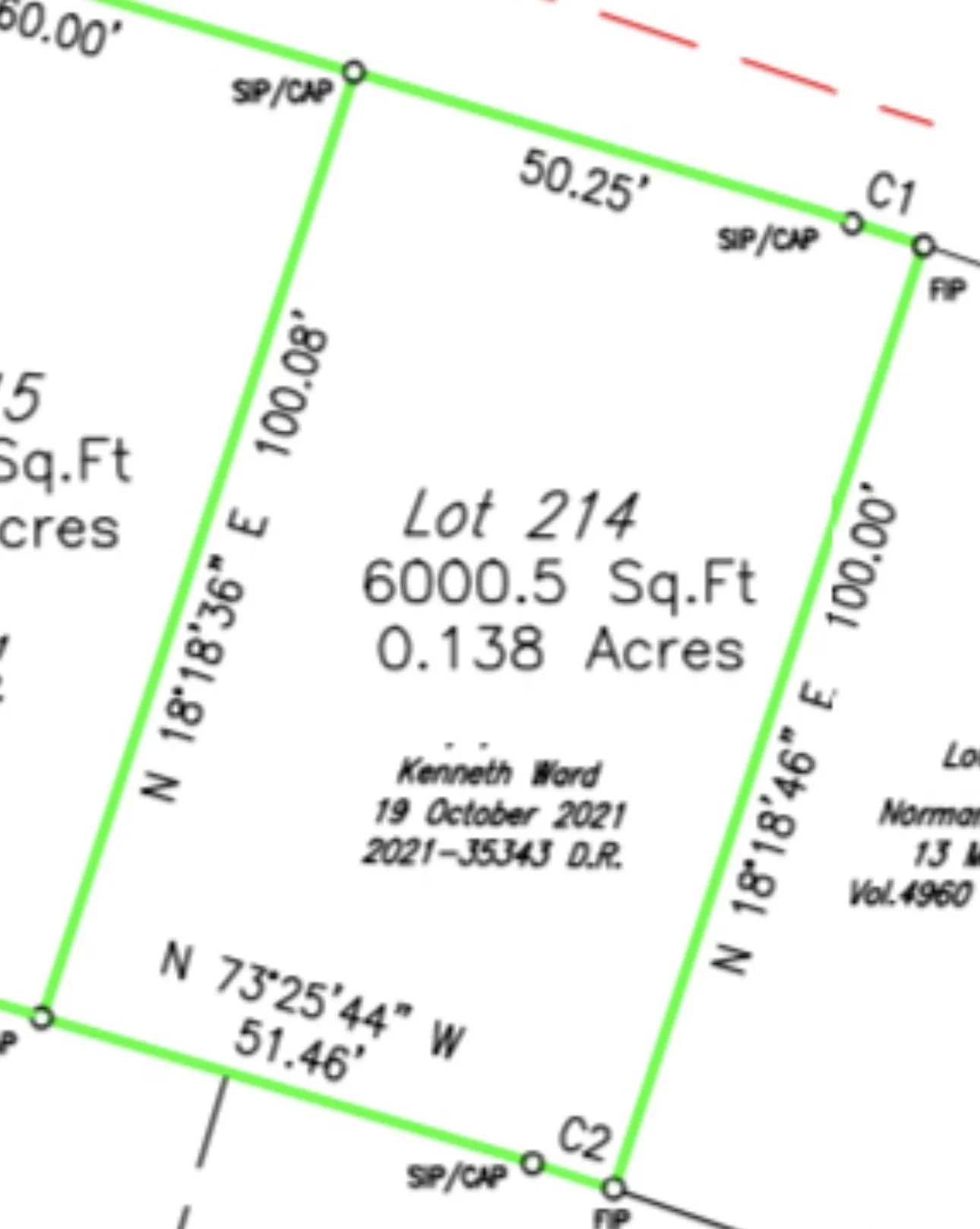 Lot 214  .138acres, 6000.5sqft