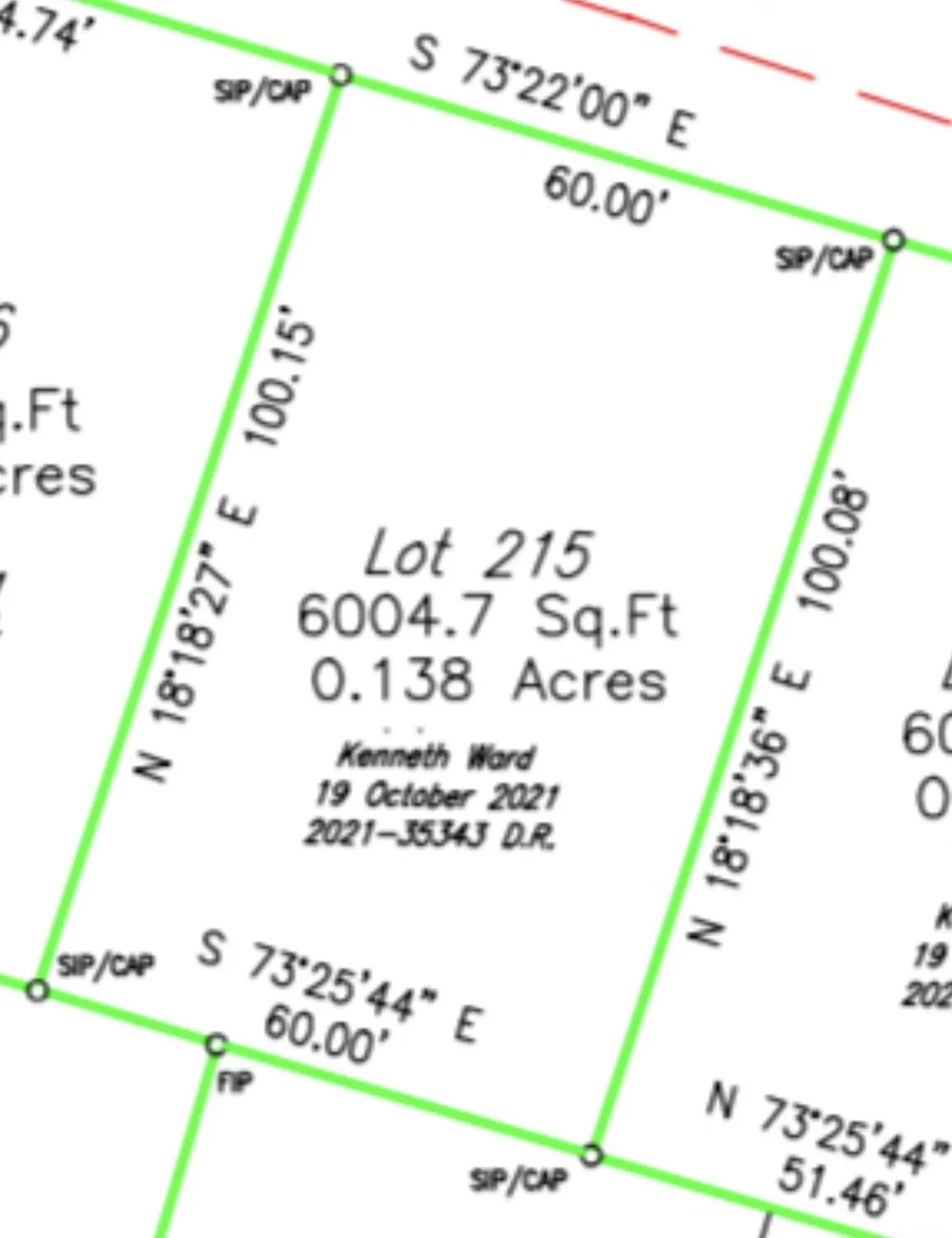Lot 215   .138acres,   6004.7 sqft
