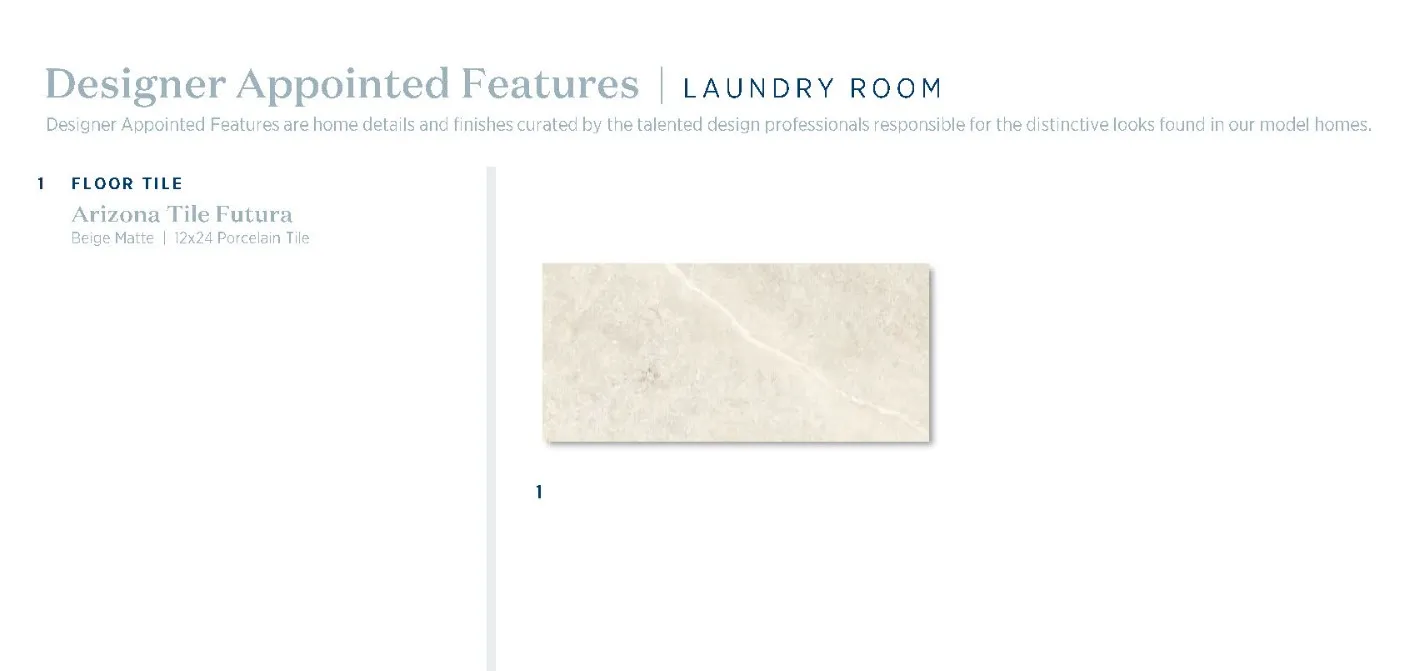 Wildflower Ranch - Laundry Room Selections