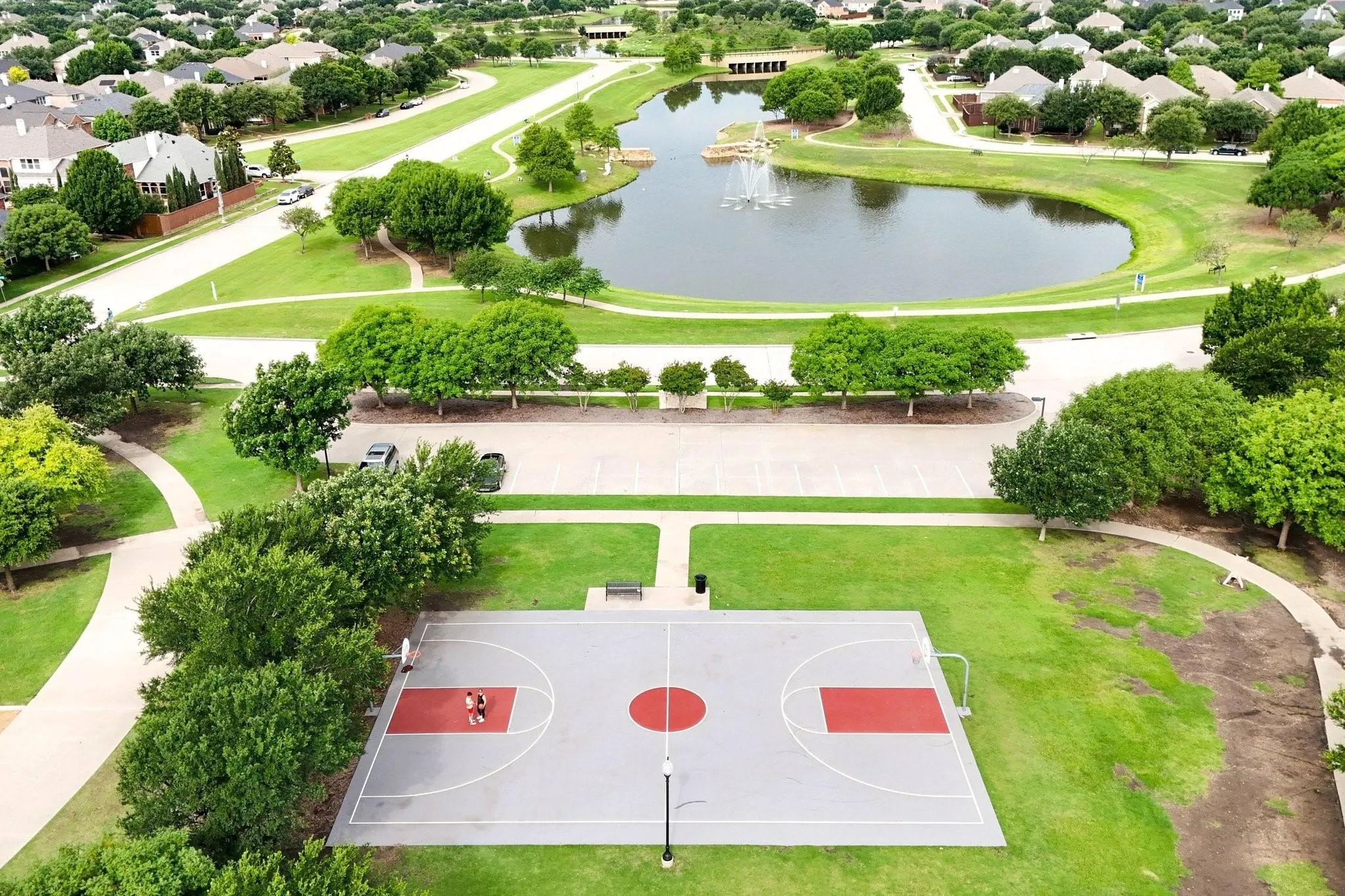 Pickle Ball Court & Pond