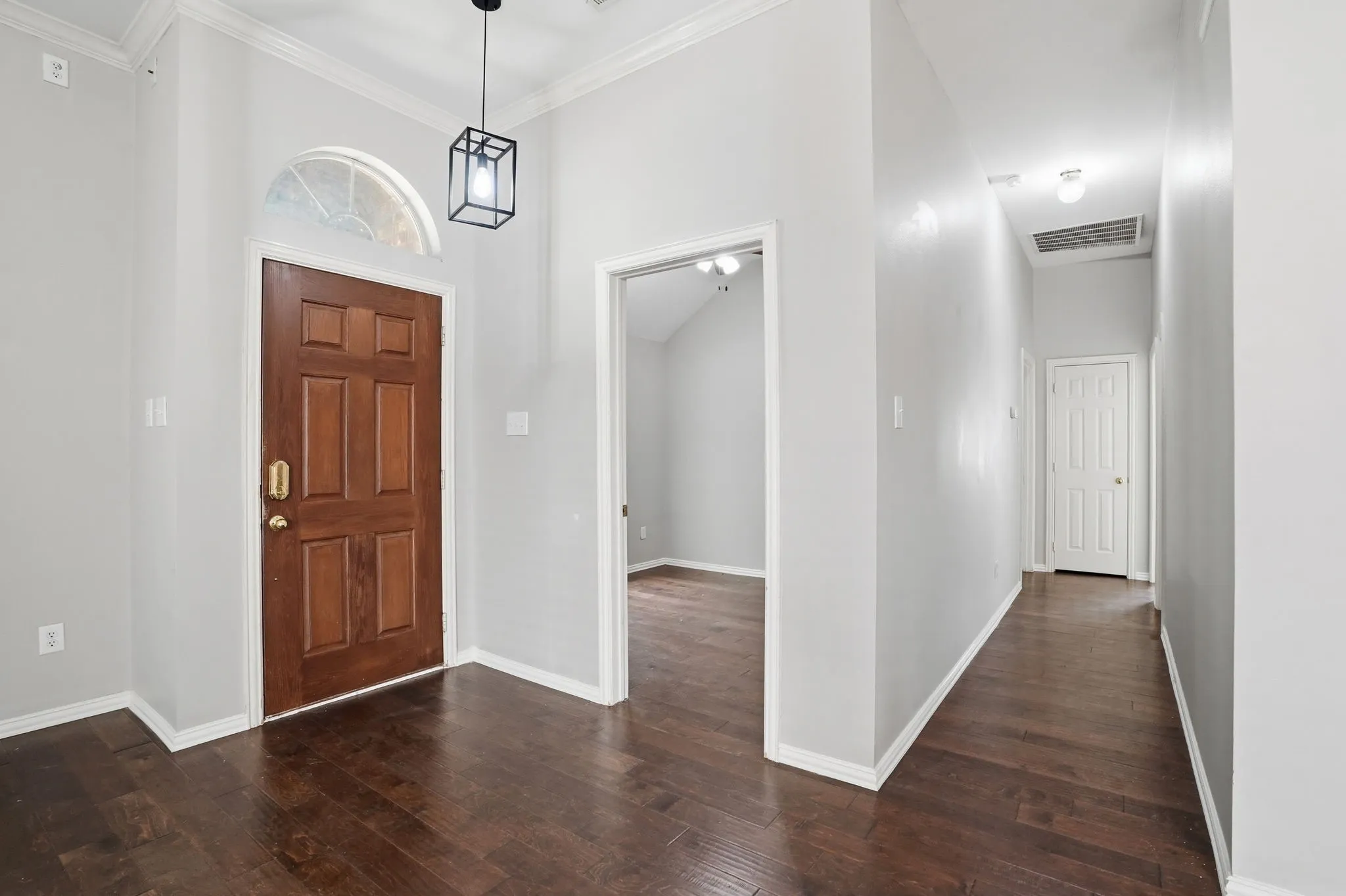 Entry with view toward Office