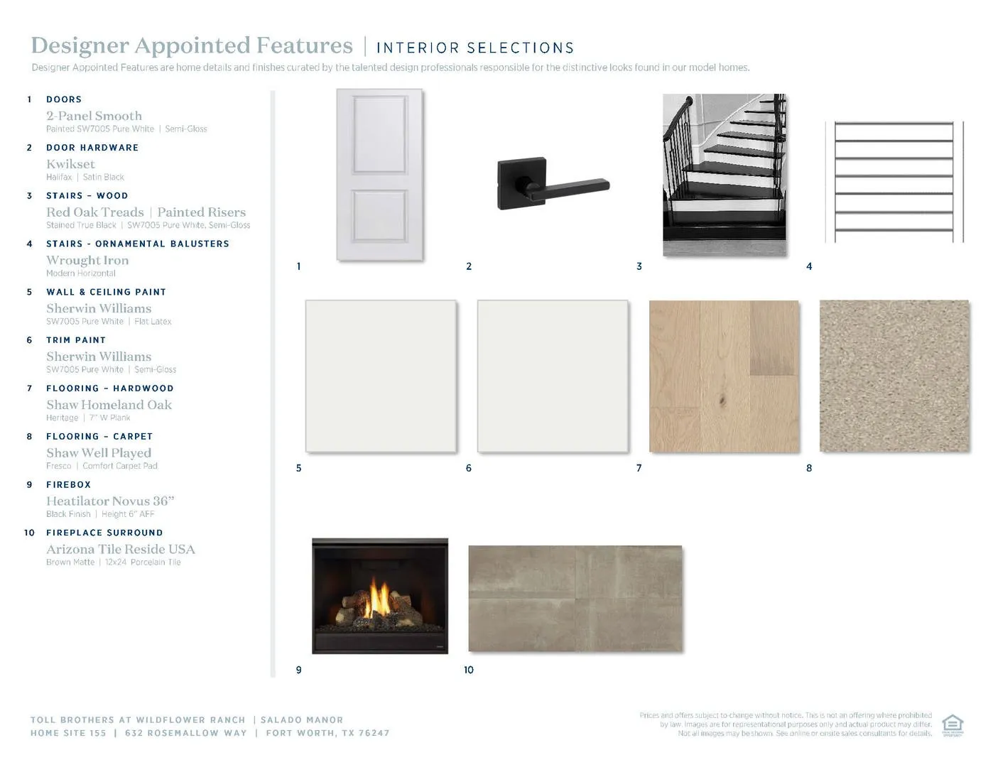 Wildflower Ranch Select- Interior Selections