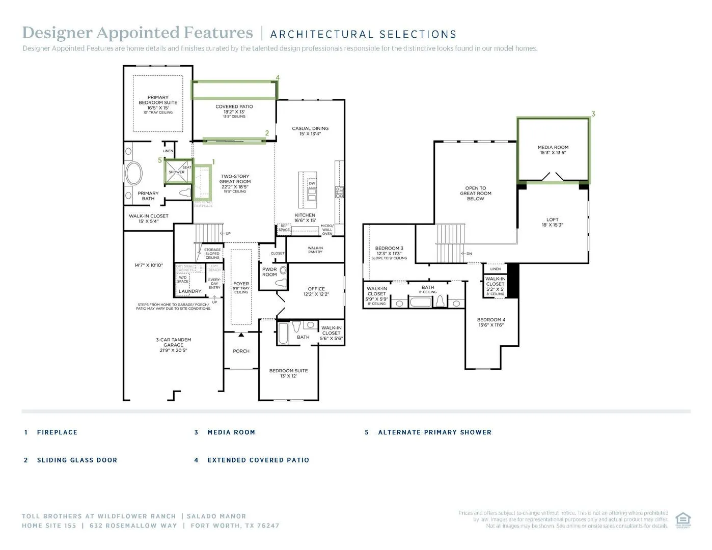 Wildflower Ranch Select- Floor Plan Selections