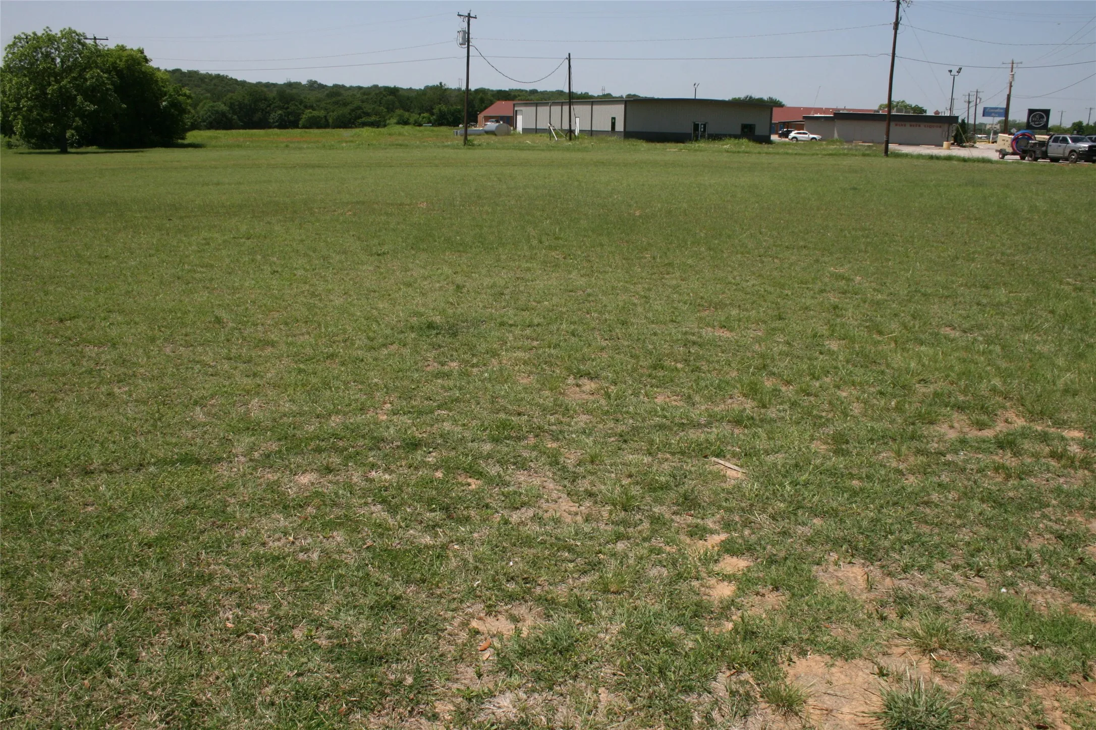 Large parking area