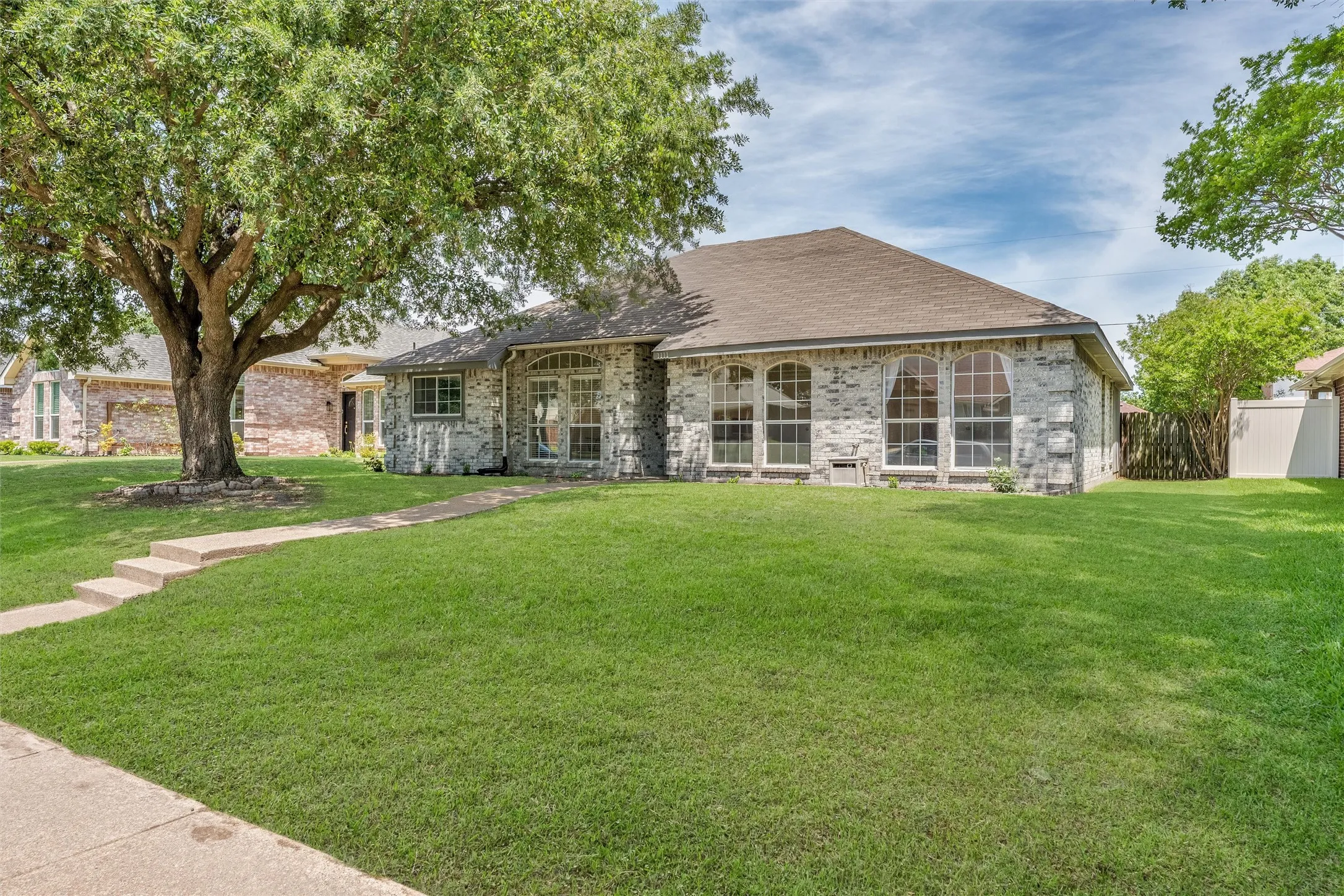 Shade tree in the front yard