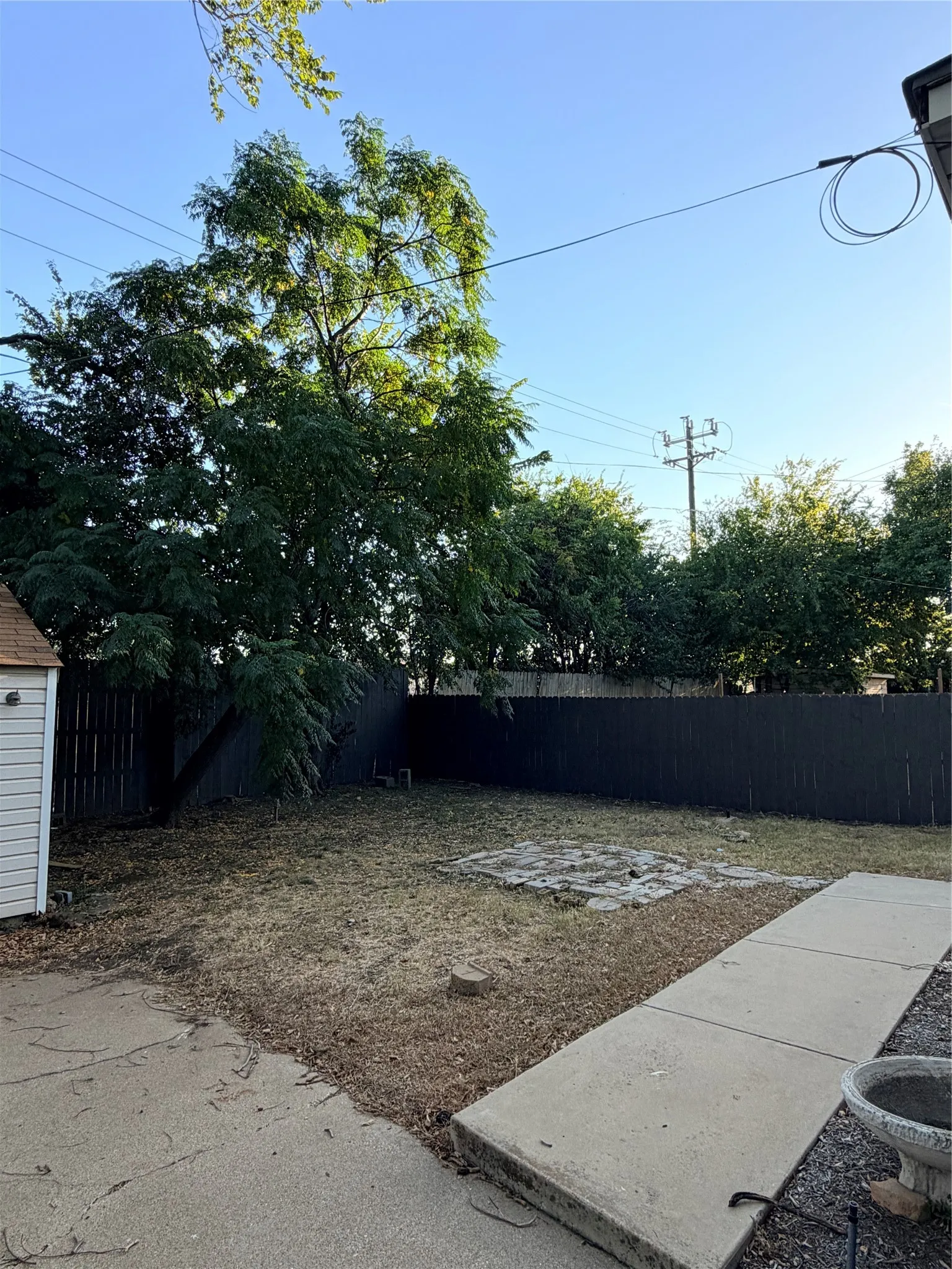New fence installed