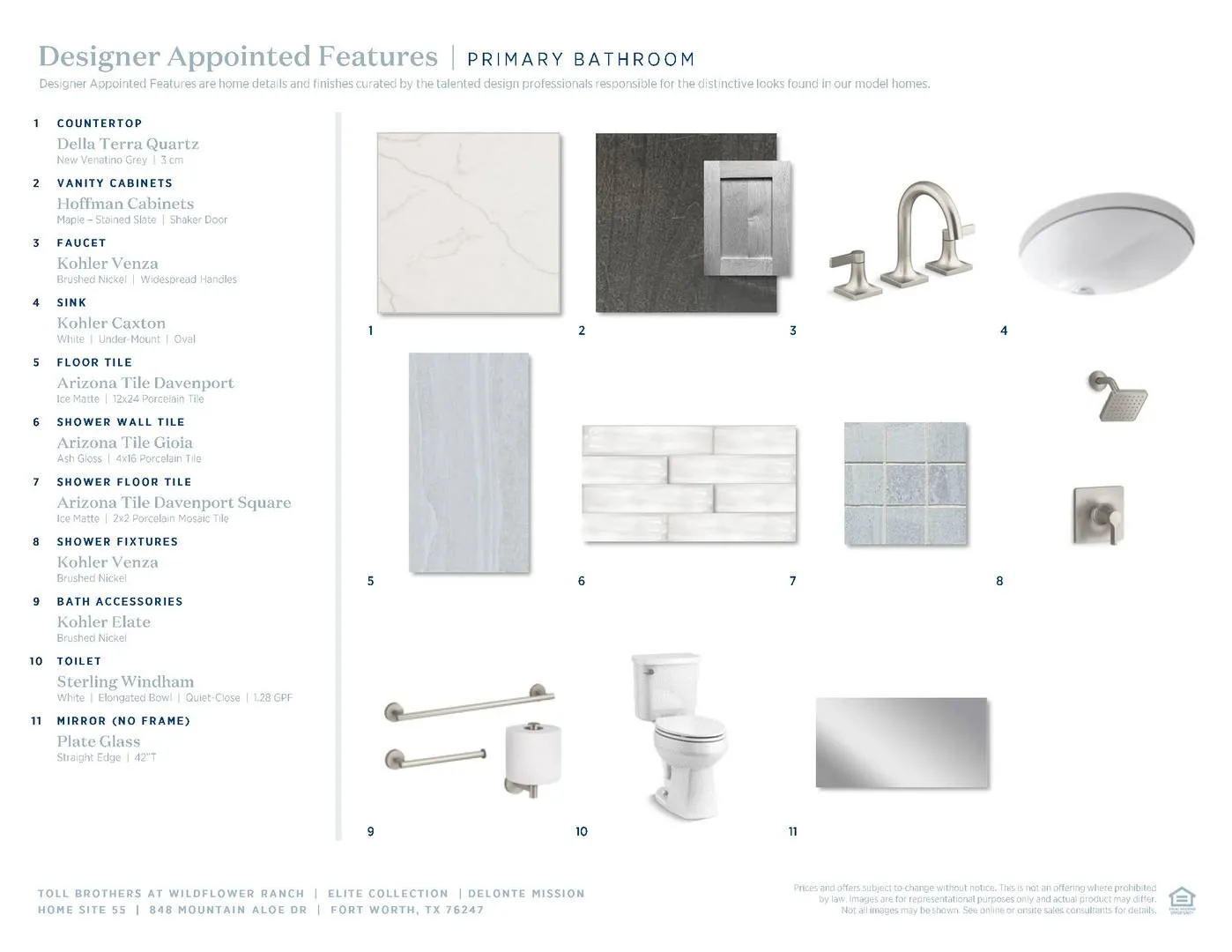 Wildflower Ranch Elite-Primary Bath Selections