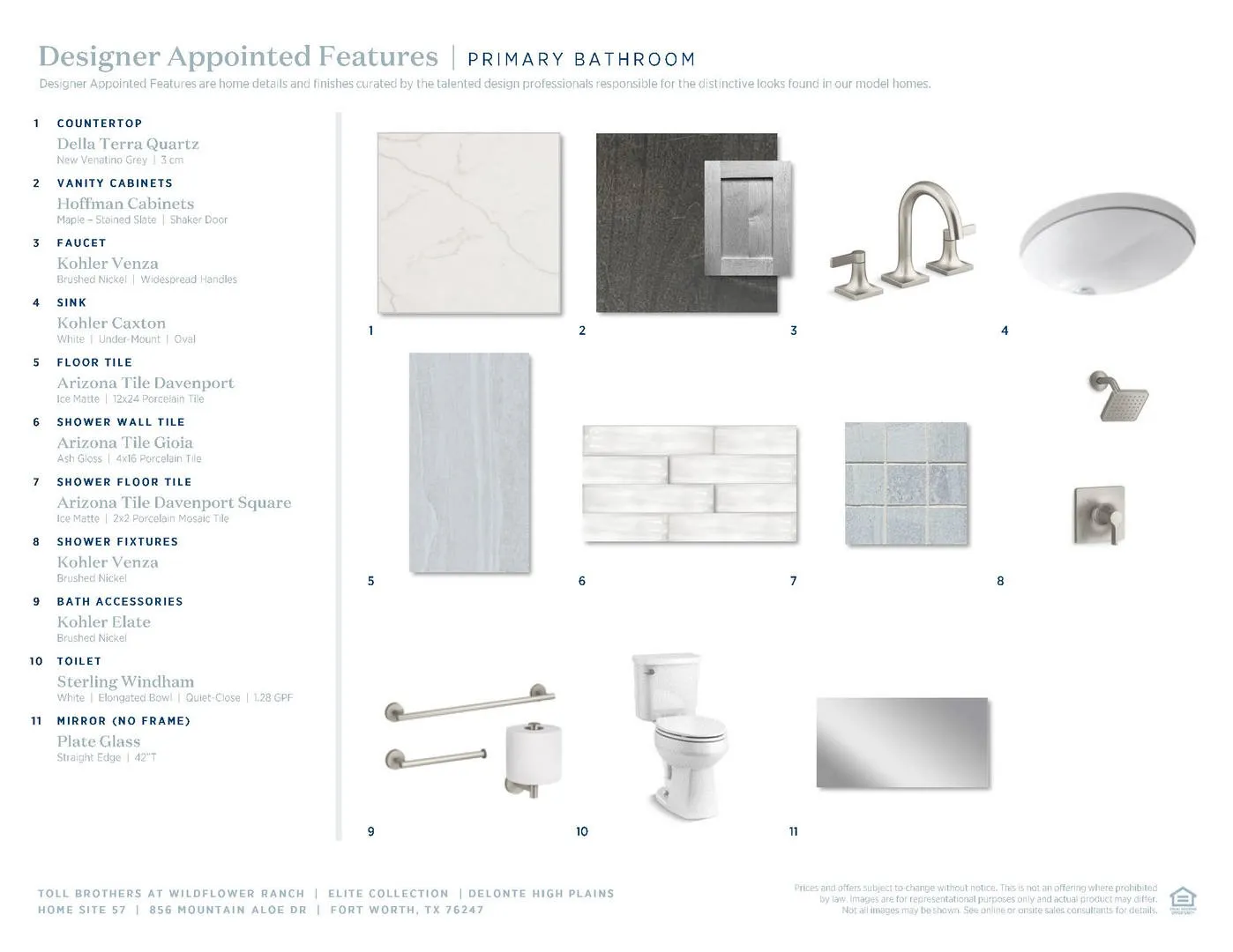 Wildflower Ranch Elite-Primary Bath Selections